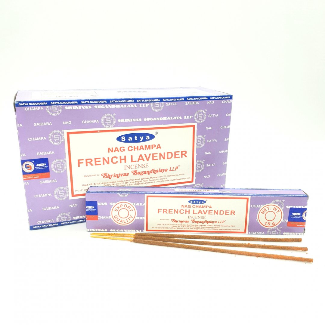 Satya Nag Champa French Lavender (Französischer Lavendel) - Räucherstäbchen 15 g