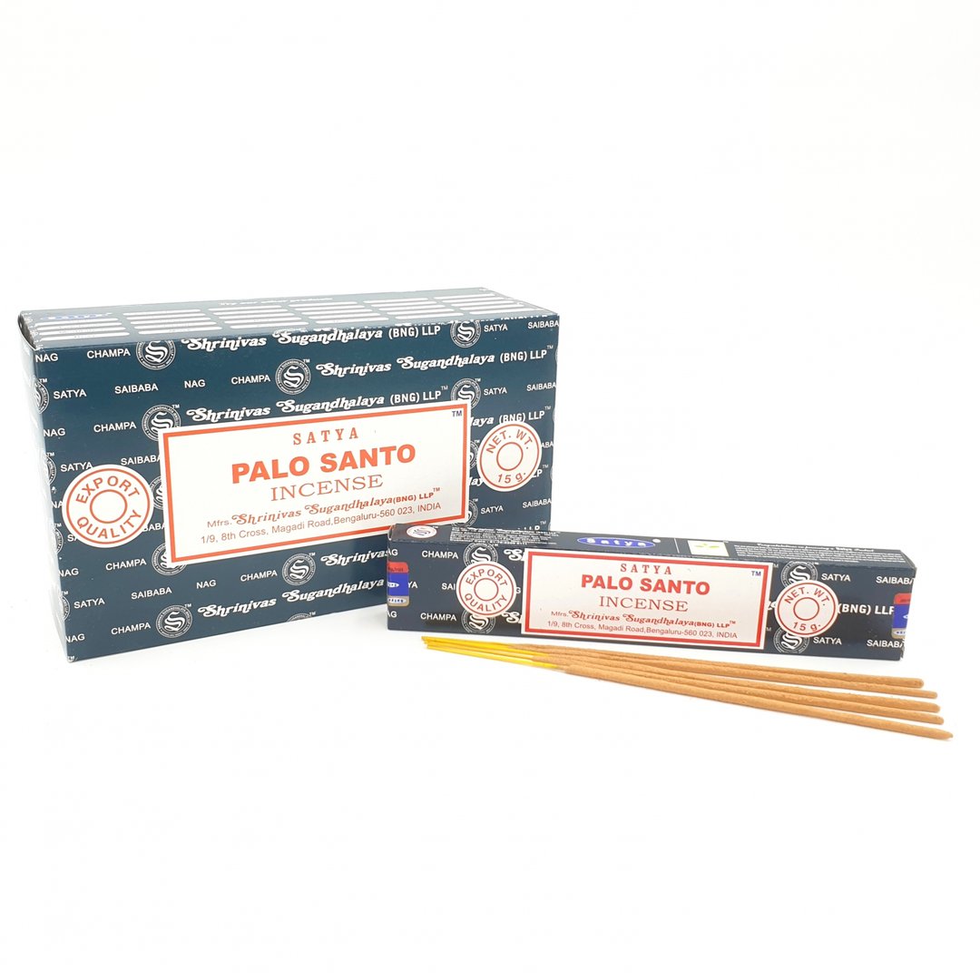 Satya - Palo Santo (Heiliges Holz) – Räucherstäbchen – 15 g Schachtel (ca. 12–15 Stäbchen)