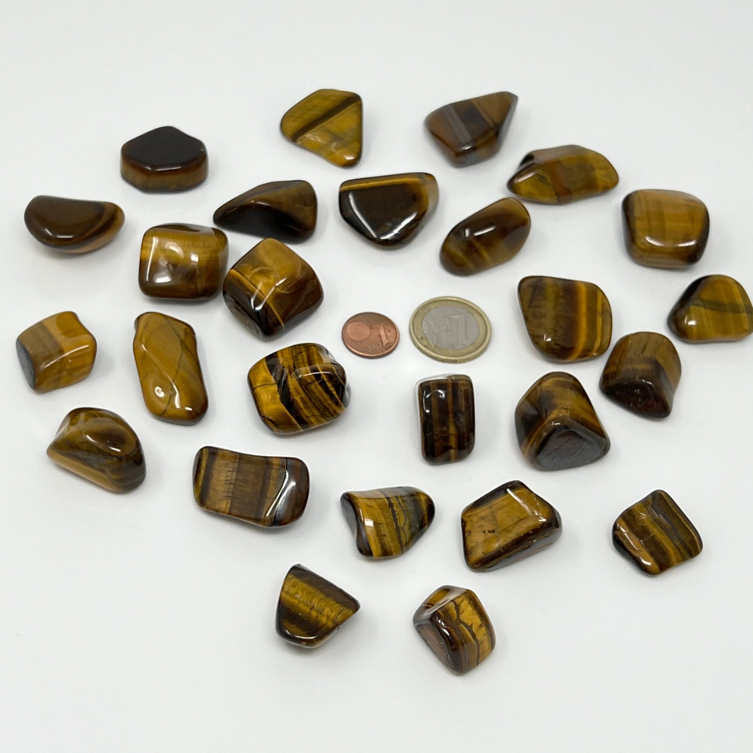 Tigerauge (gold) - Trommelstein - Größe 2 - 3 cm