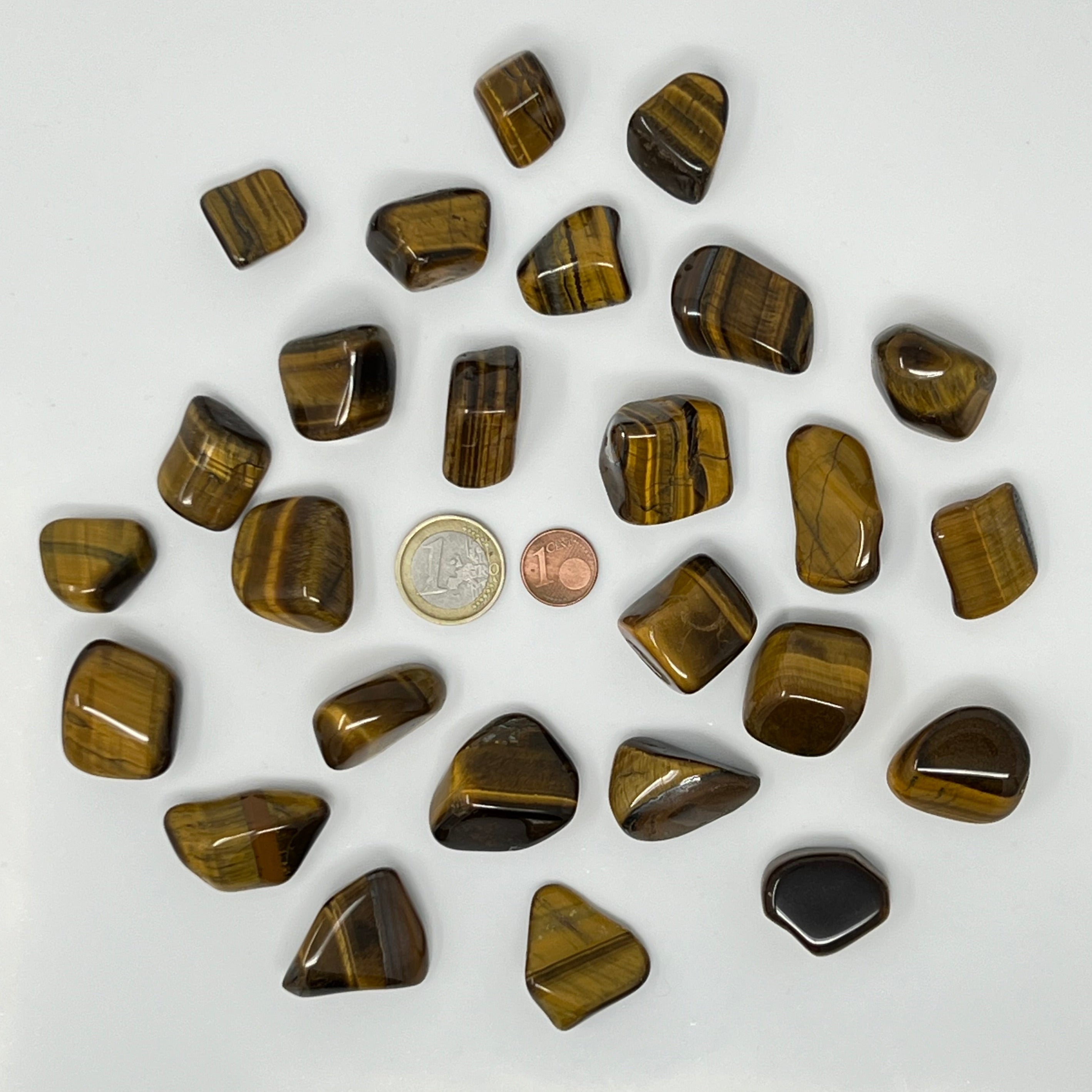 Tigerauge (gold) - Trommelstein - Größe 2 - 3 cm