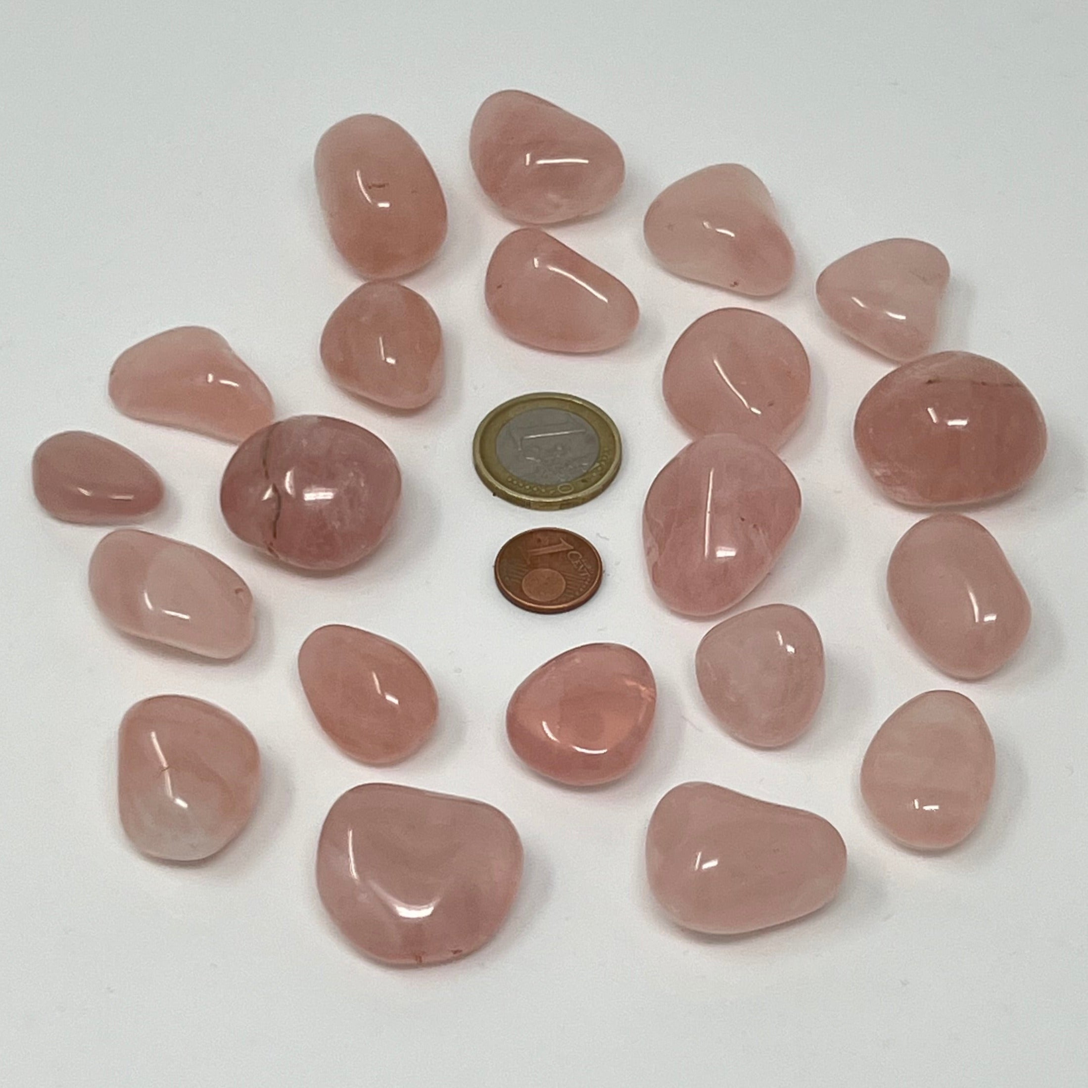 Rosenquarz - Trommelstein - Größe 2-3 cm