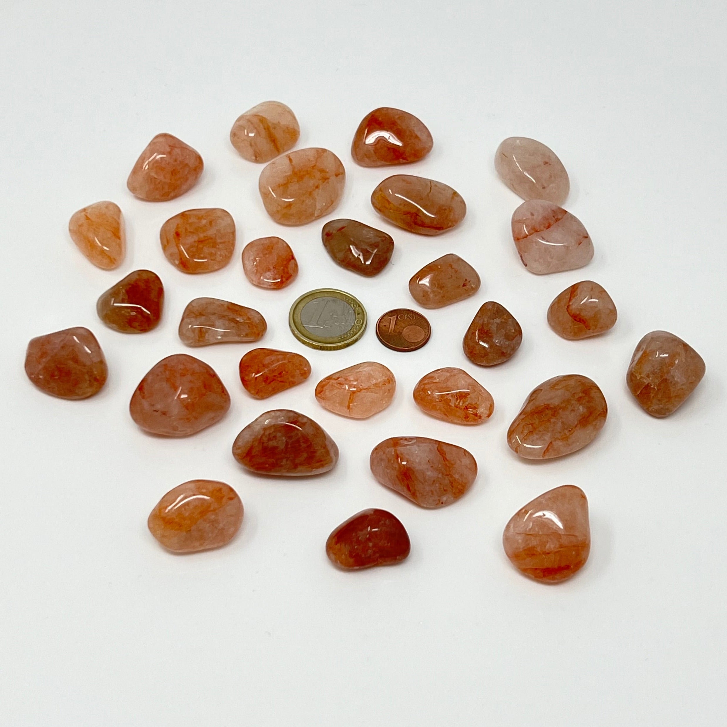 Hämatitquarz - Trommelstein - Größe 1,5-3 cm