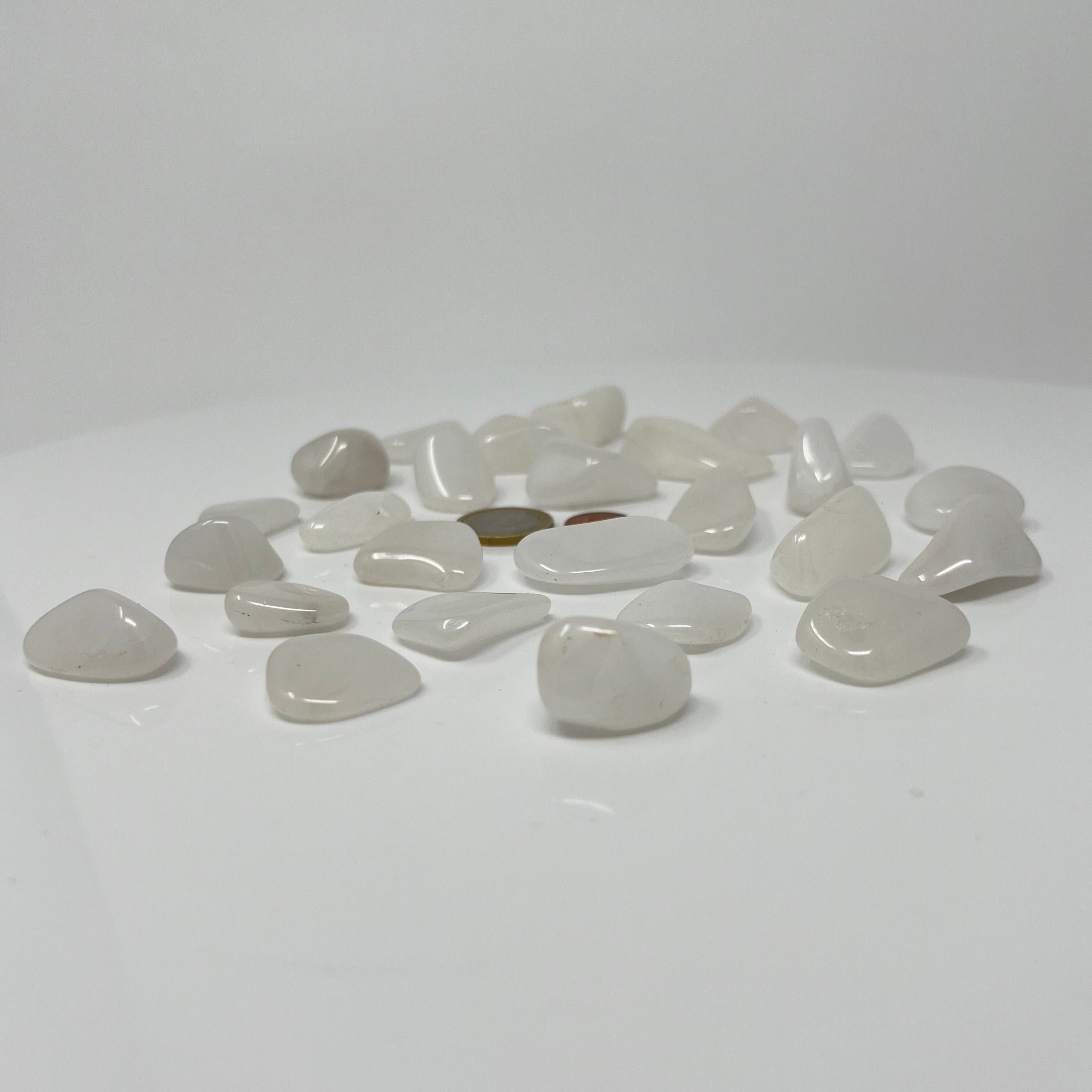Schneequarz - Trommelstein - Größe 2-3 cm