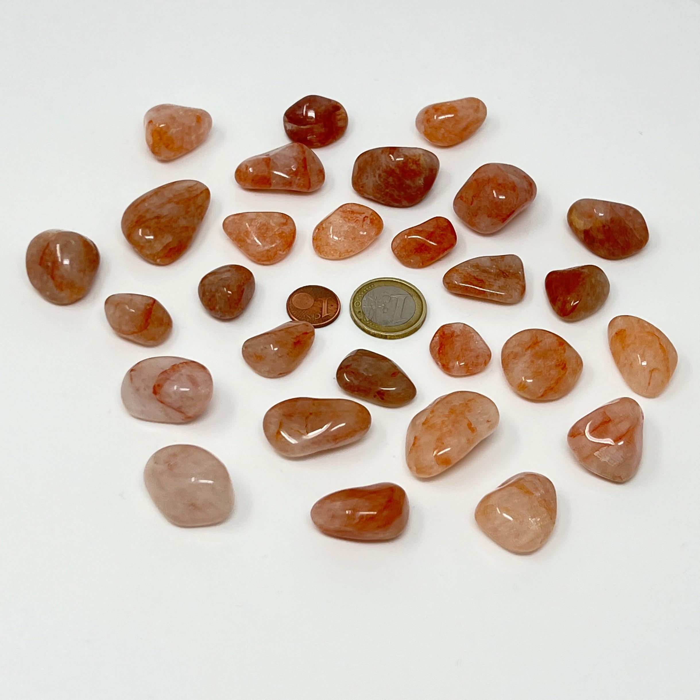Hämatitquarz - Trommelstein - Größe 1,5-3 cm