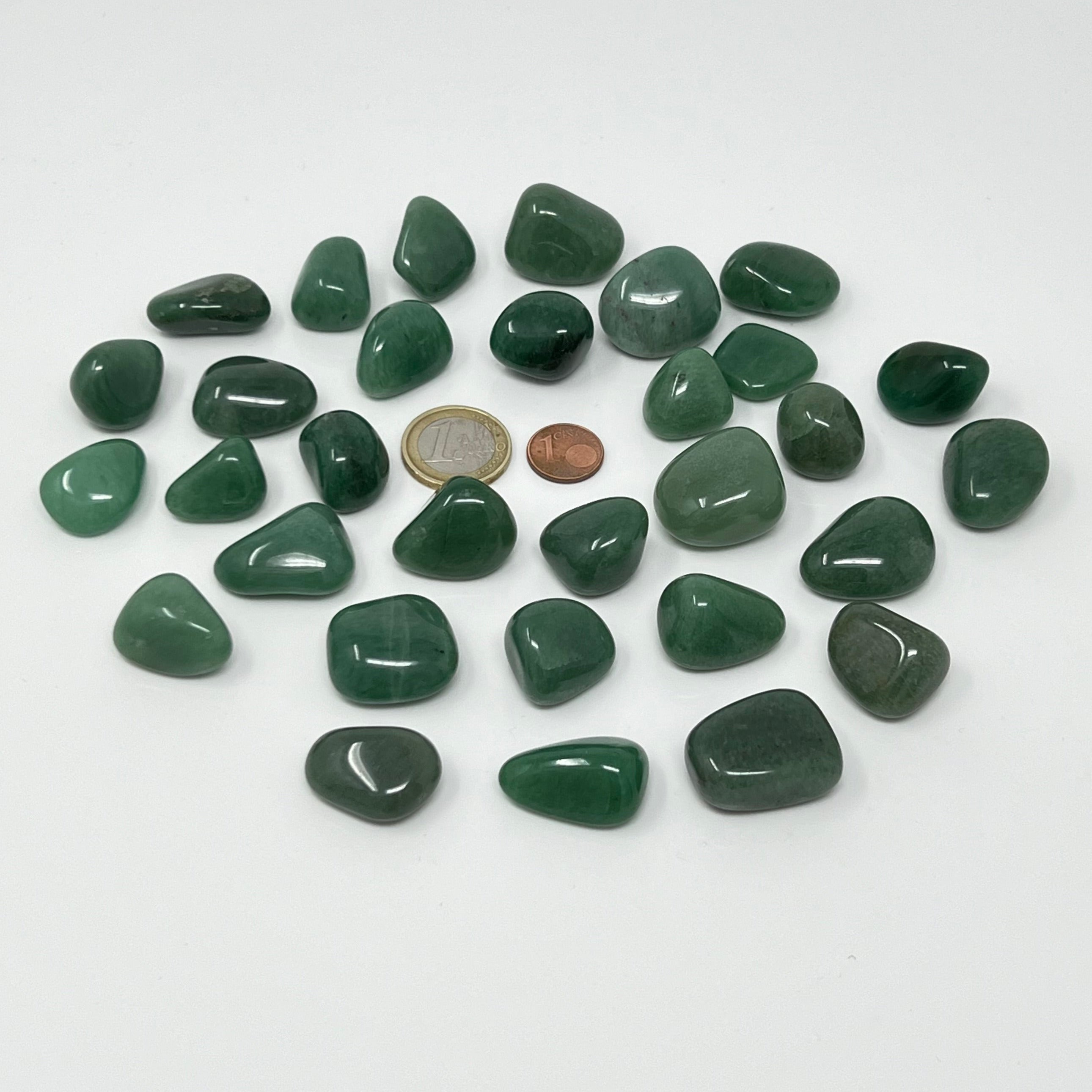 Aventurin grün - Trommelstein - Größe 1,5-2,5 cm