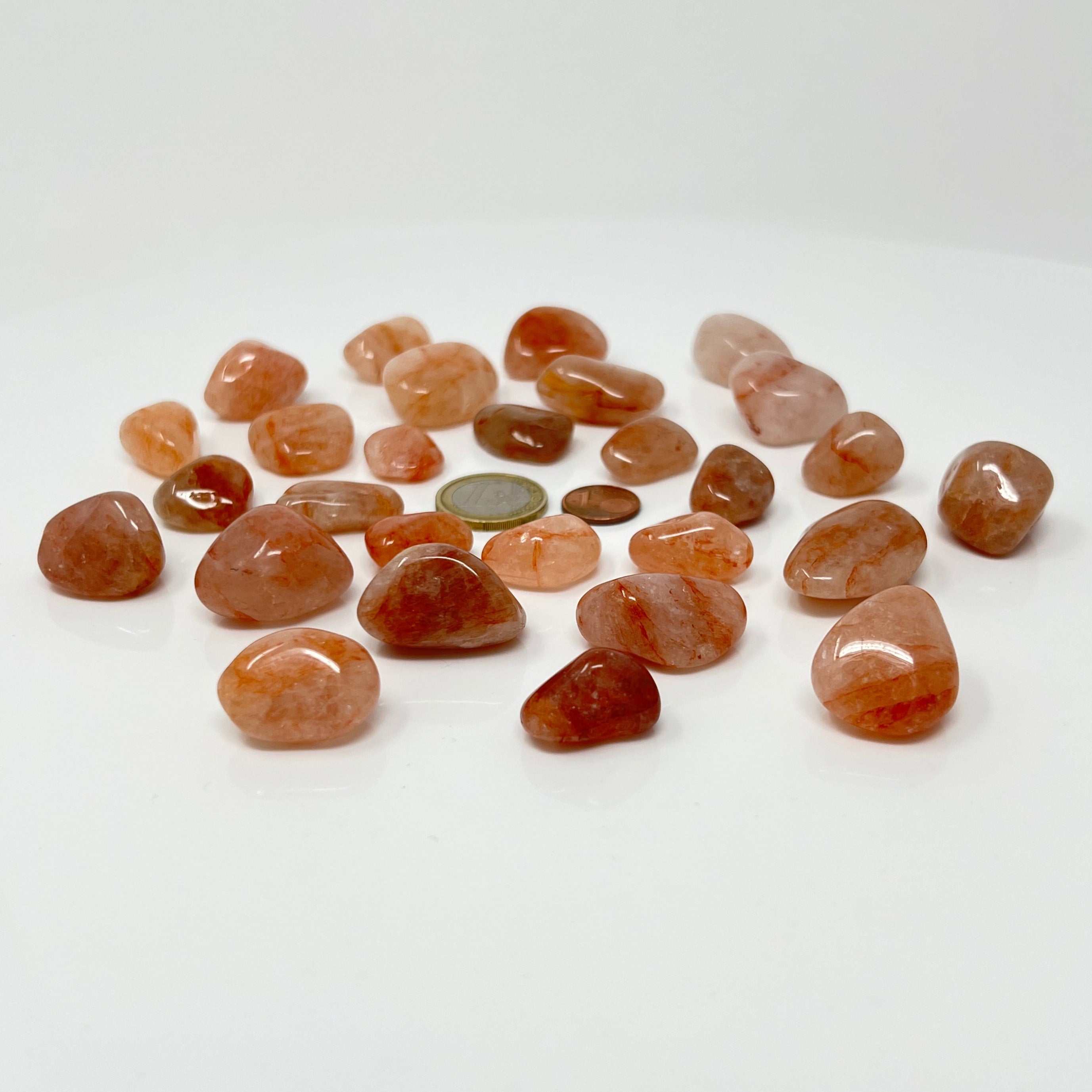 Hämatitquarz - Trommelstein - Größe 1,5-3 cm