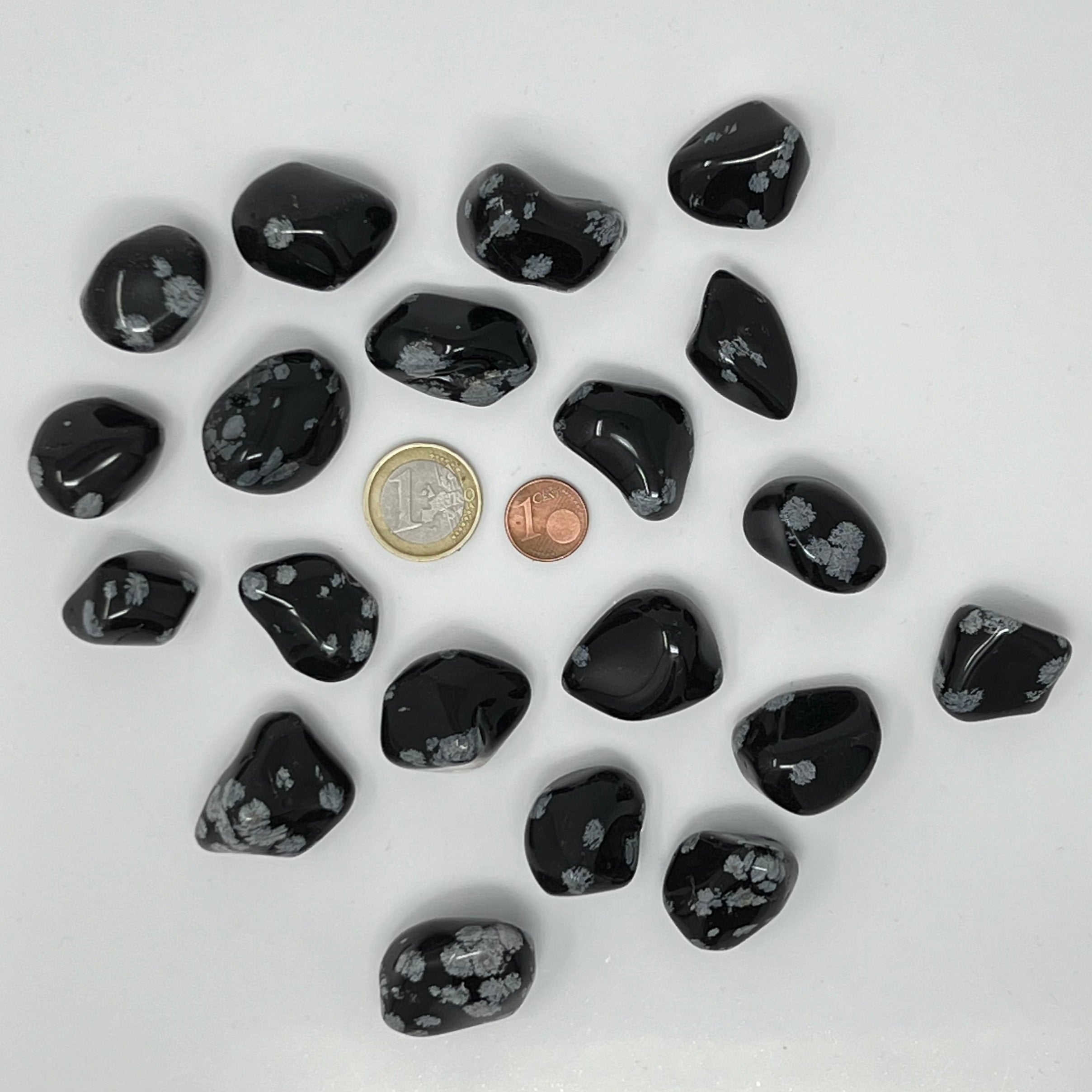 Schneeflockenobsidian - Trommelstein - Größe 2-3 cm