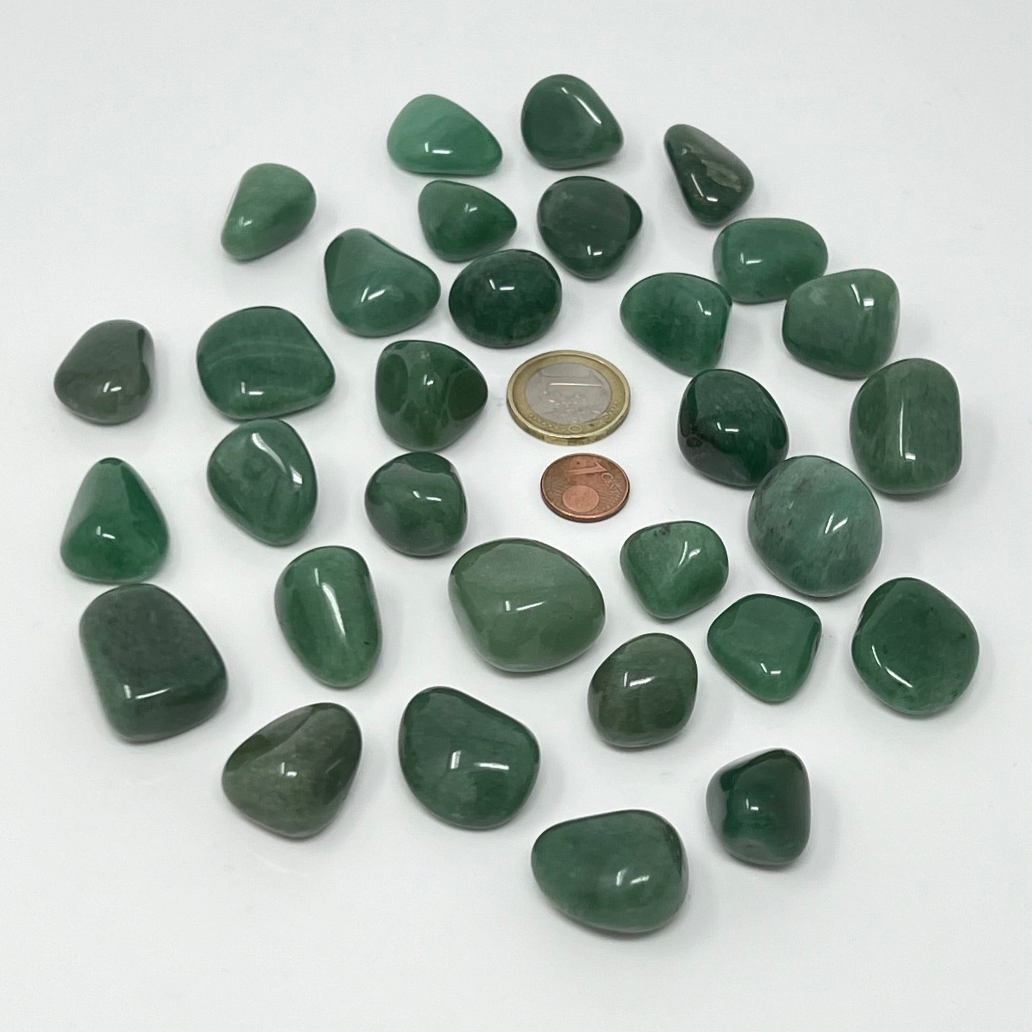 Aventurin grün - Trommelstein - Größe 1,5-2,5 cm