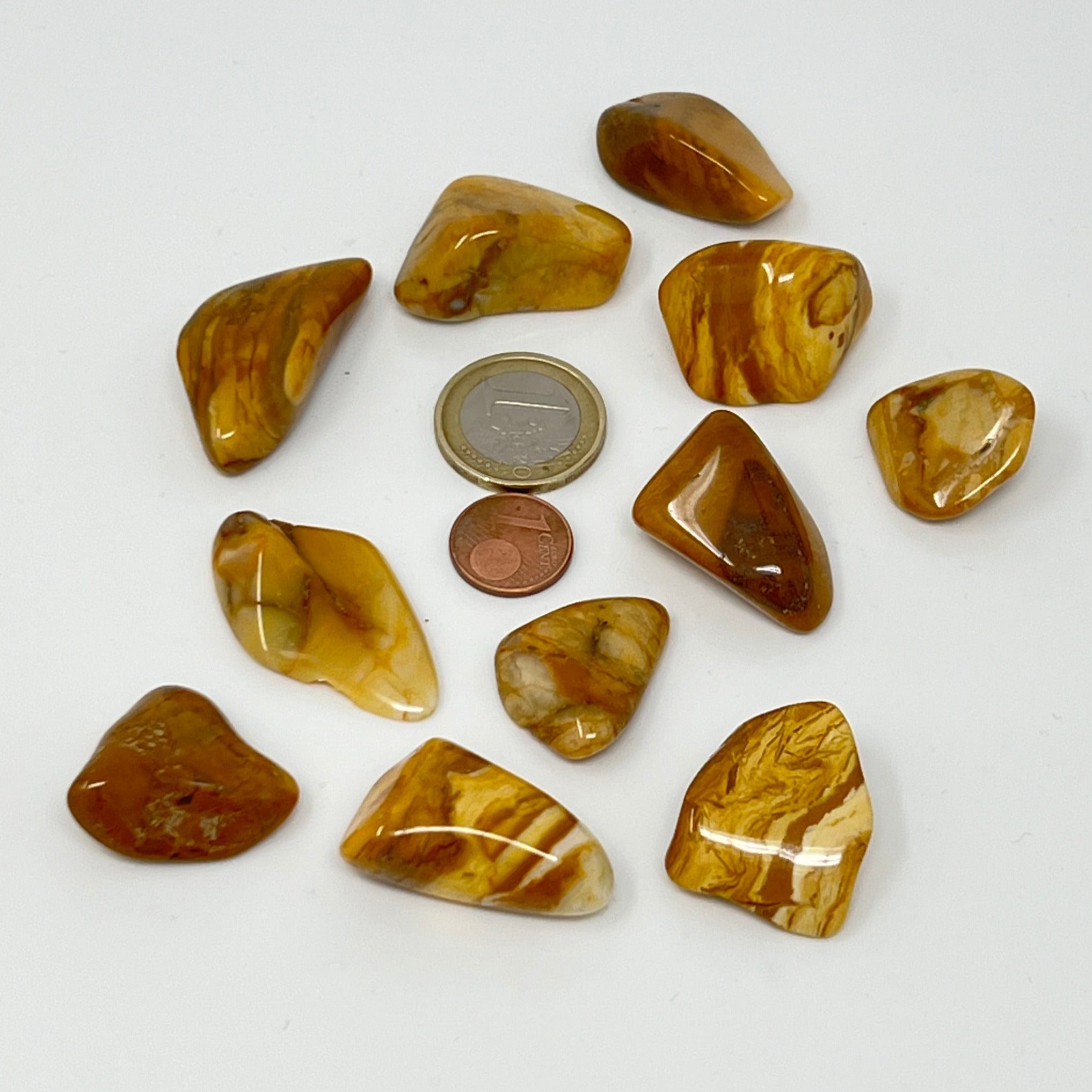 Jaspis gelb - Trommelstein - Größe 2-3,5 cm