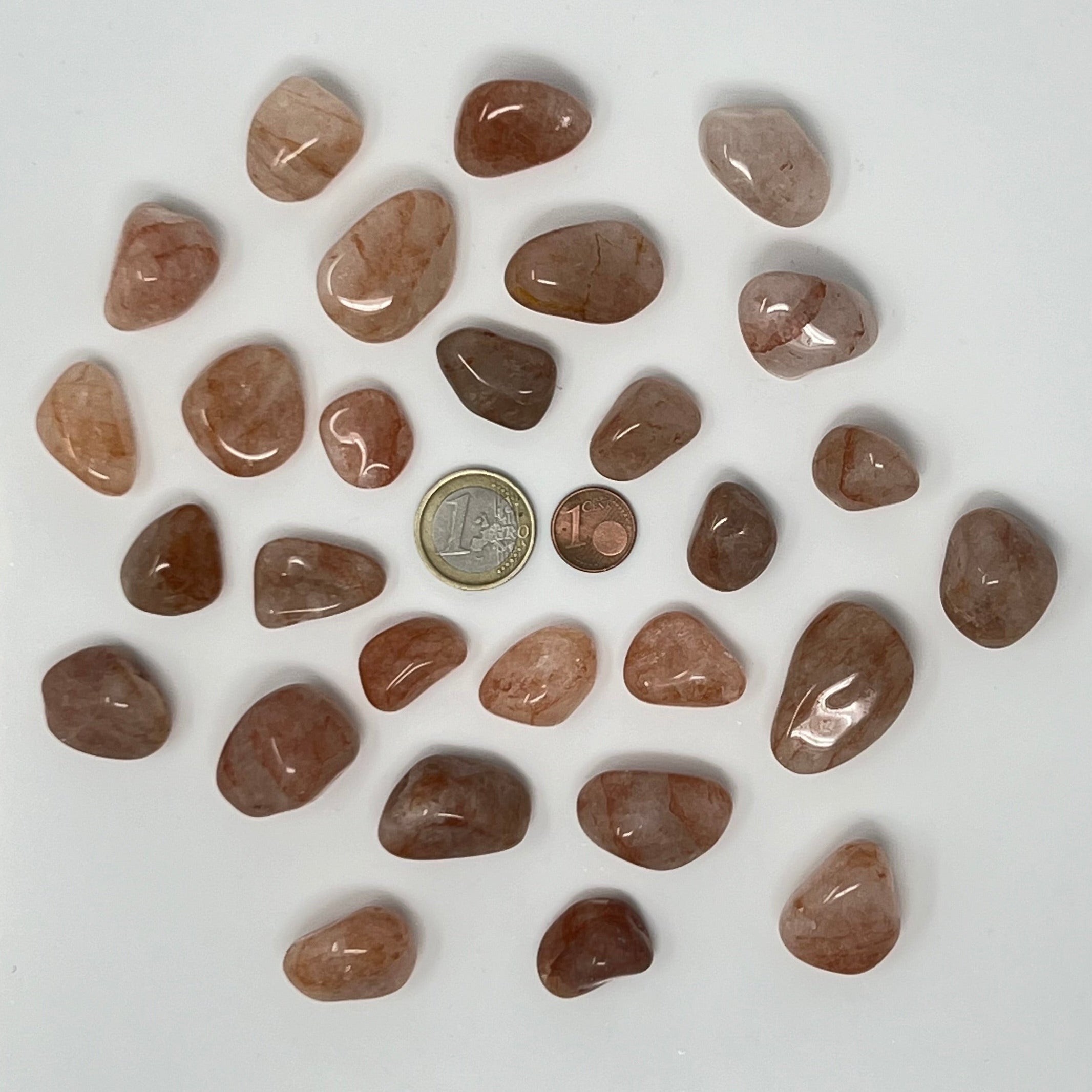 Hämatitquarz - Trommelstein - Größe 1,5-3 cm