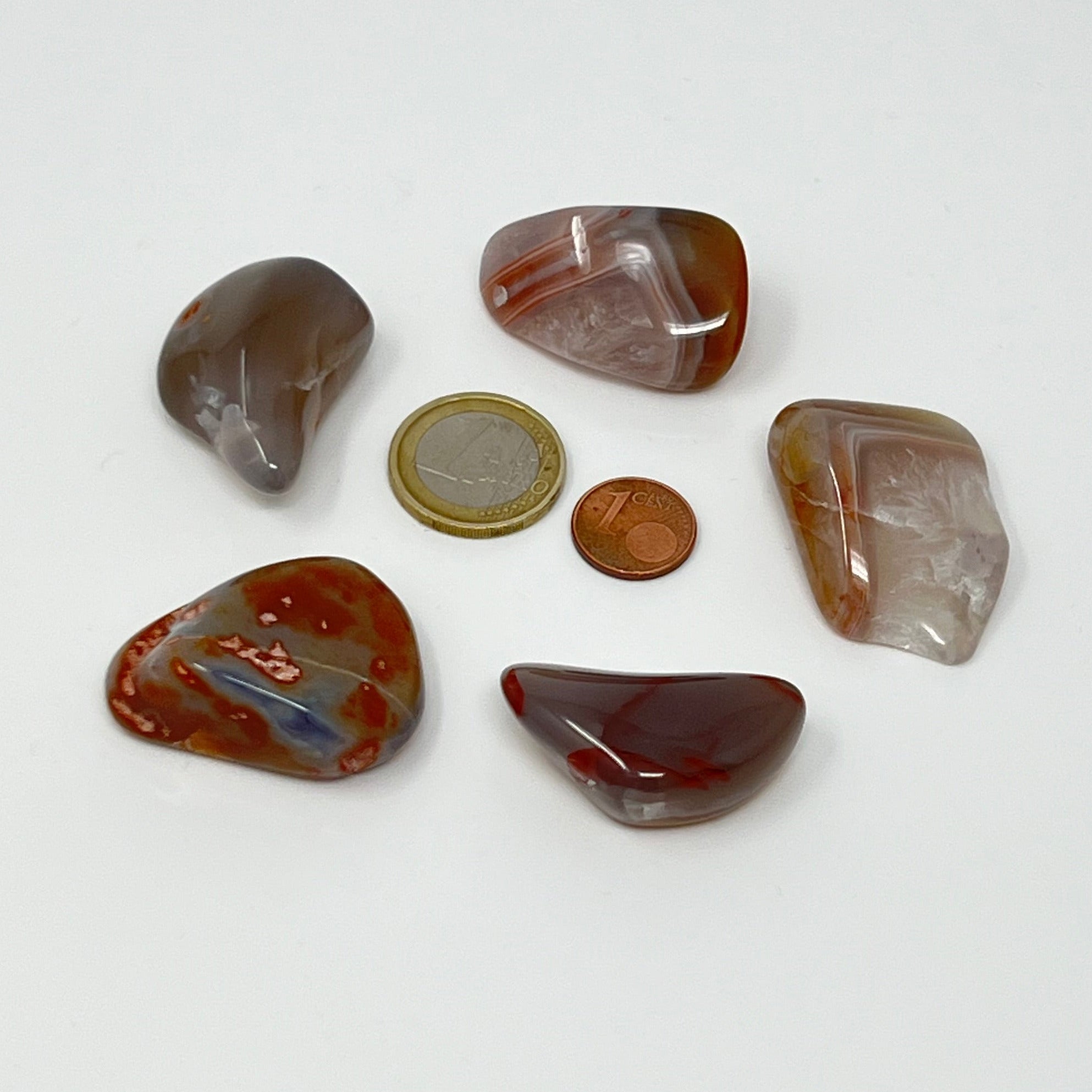 Achat Sachsen - Trommelstein - Größe 3-4 cm