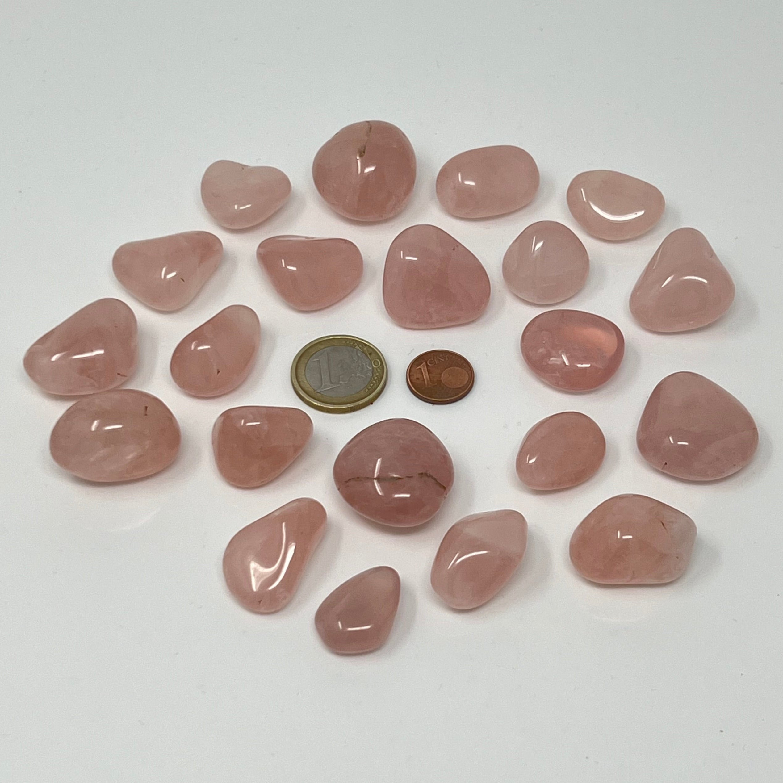 Rosenquarz - Trommelstein - Größe 2-3 cm