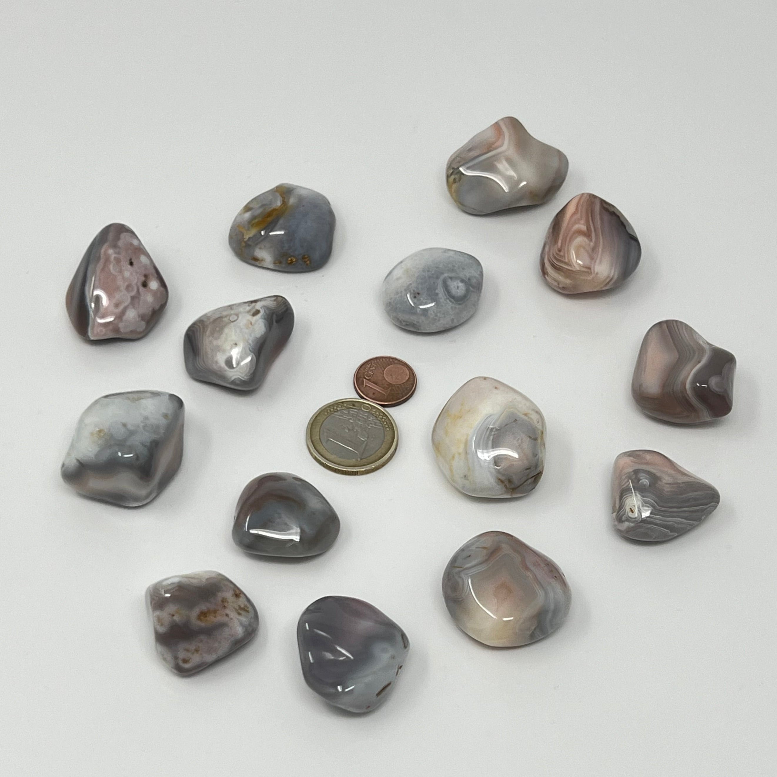 Achat Botswana pink - Trommelstein - Größe 2-4 cm