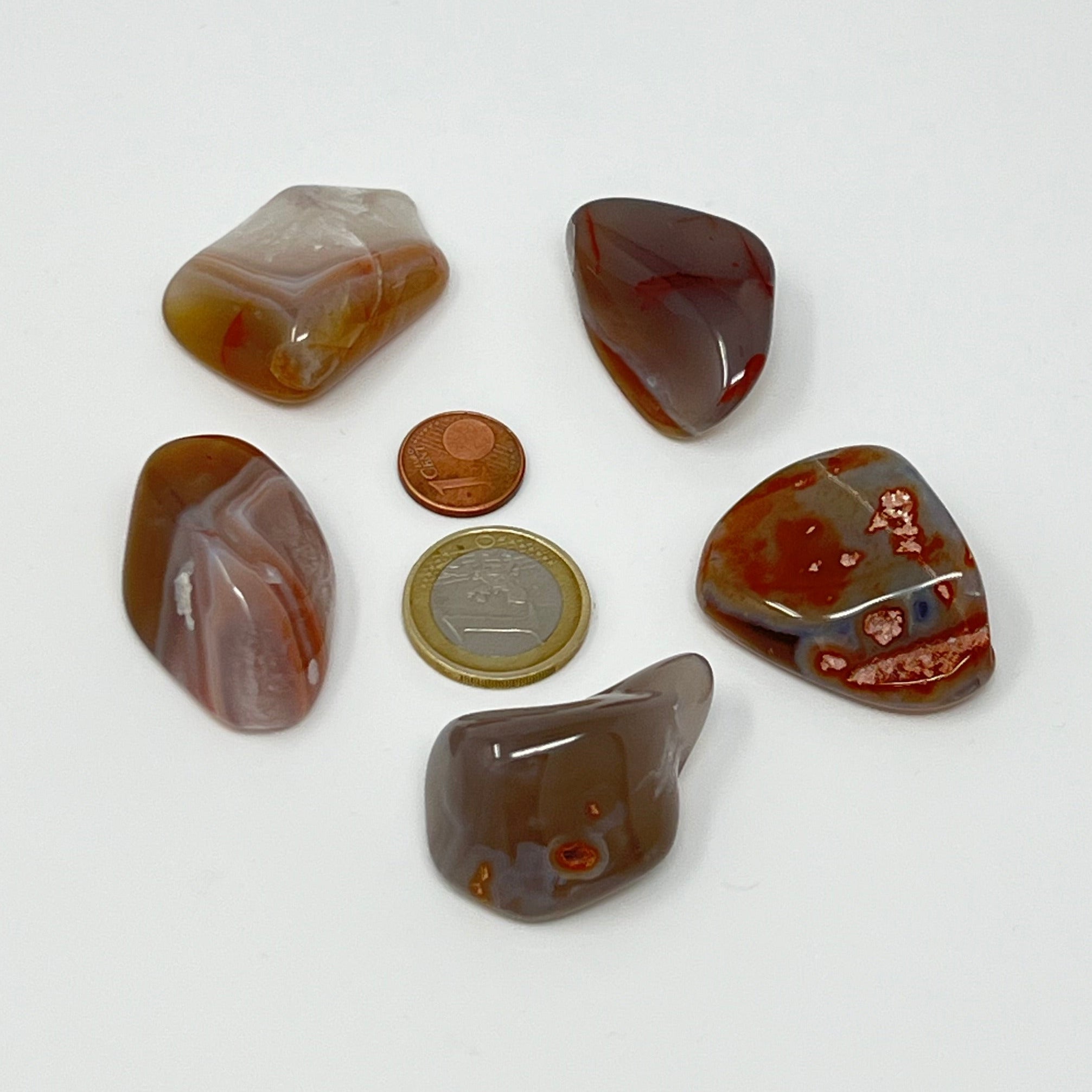Achat Sachsen - Trommelstein - Größe 3-4 cm