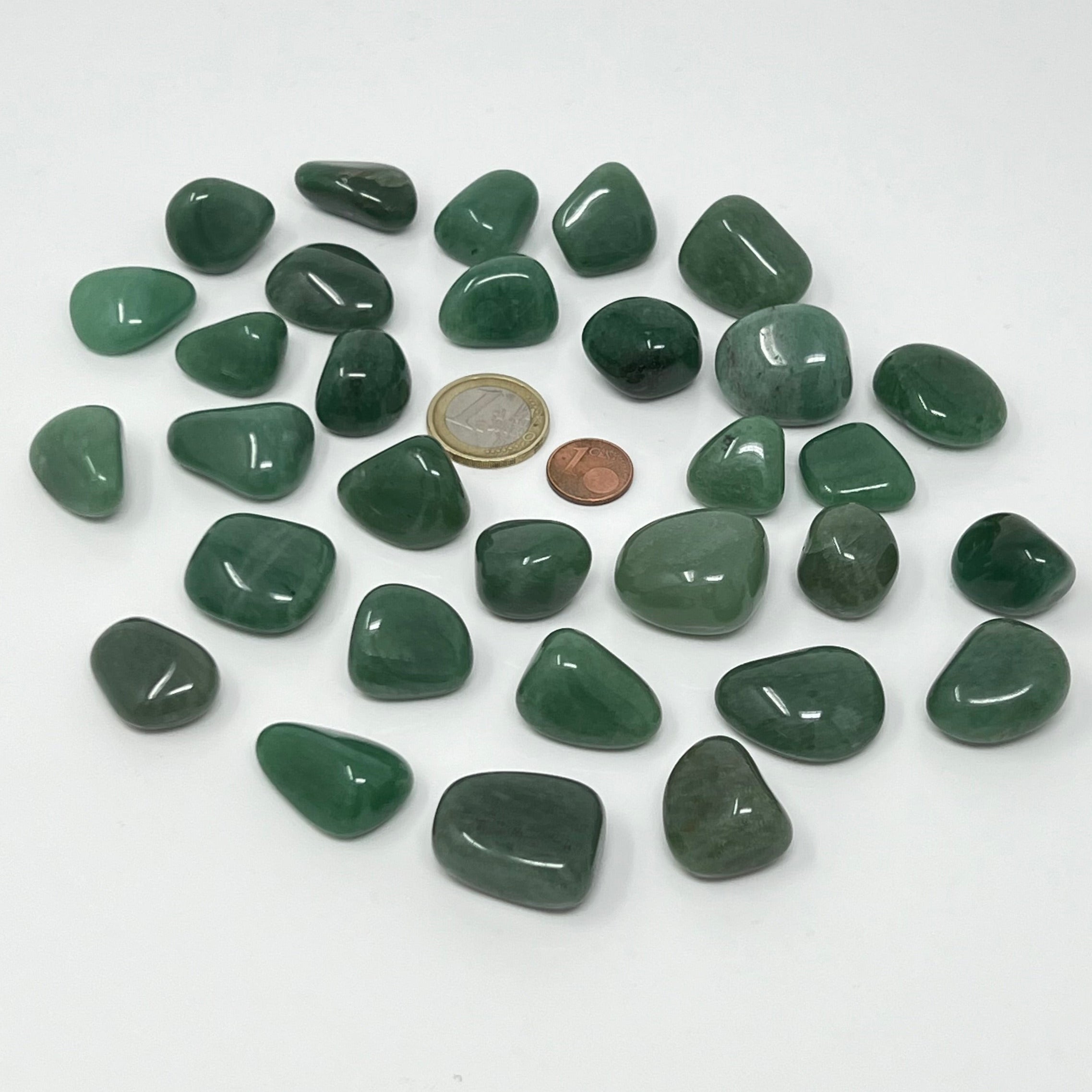 Aventurin grün - Trommelstein - Größe 1,5-2,5 cm