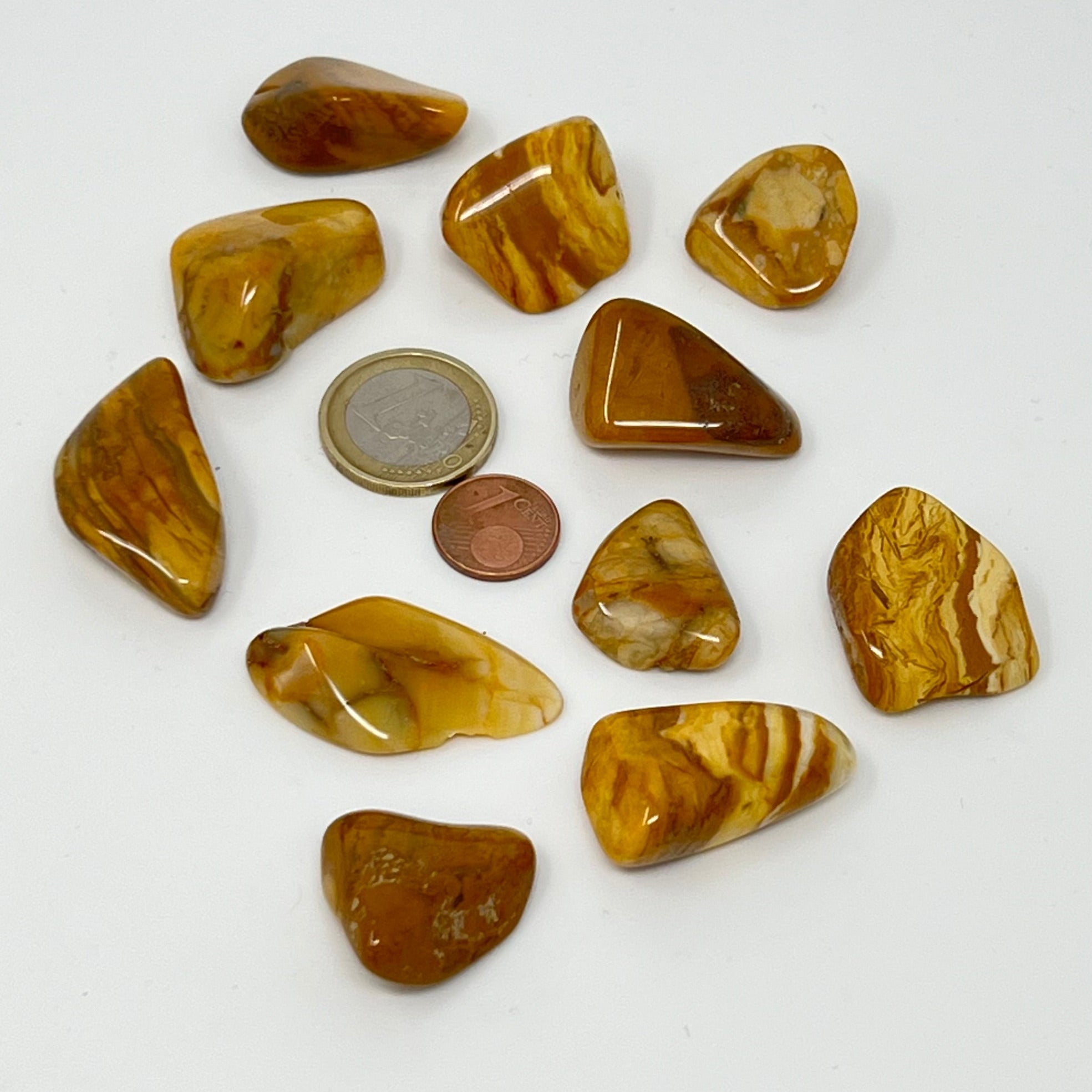 Jaspis gelb - Trommelstein - Größe 2-3,5 cm