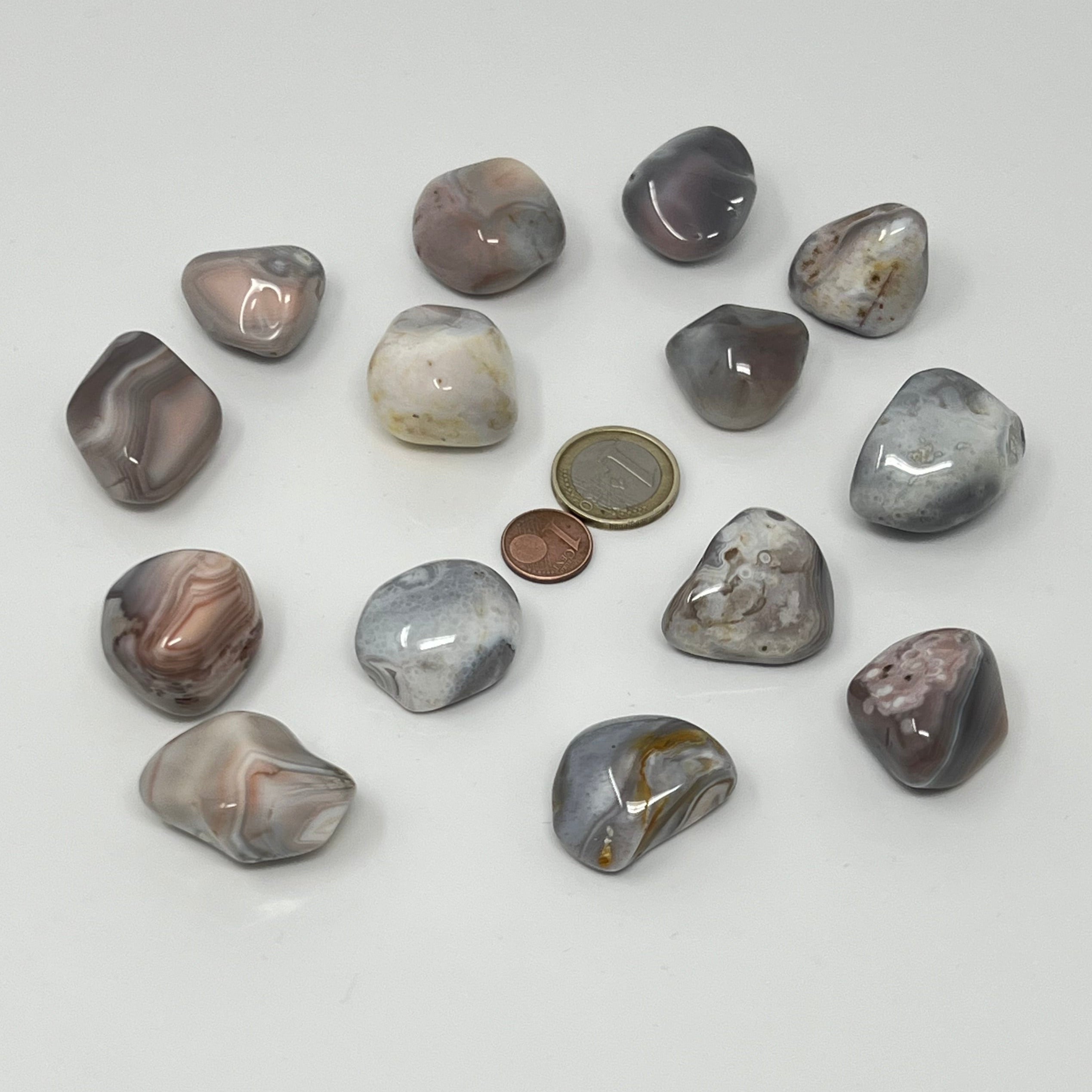 Achat Botswana pink - Trommelstein - Größe 2-4 cm