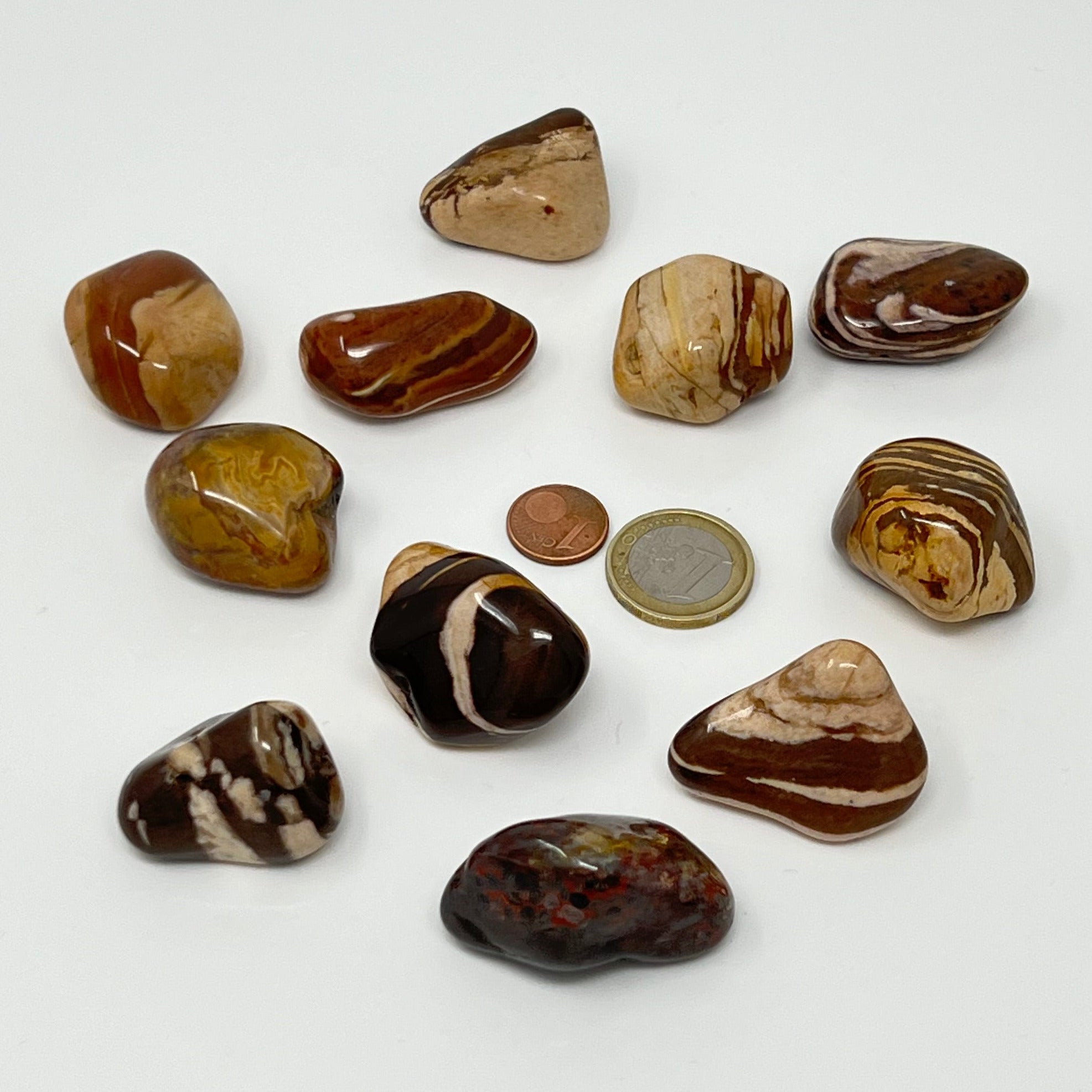 Cappuccino Jaspis - Trommelstein - Größe 3-4 cm