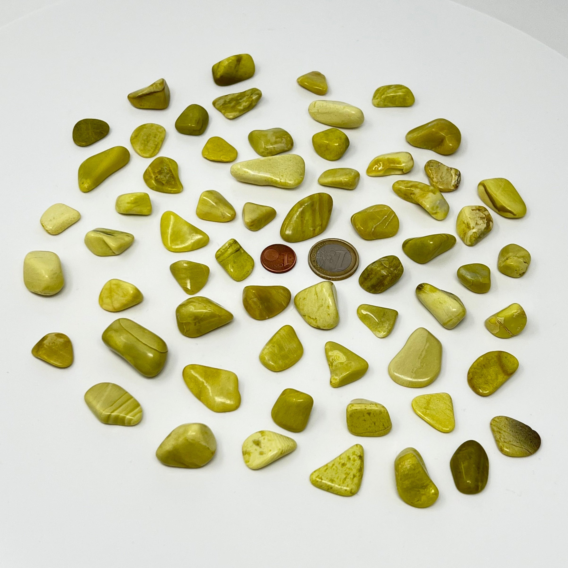 Lizardit (Edelserpentin) - Trommelstein - Größe 1,5-2,5 cm