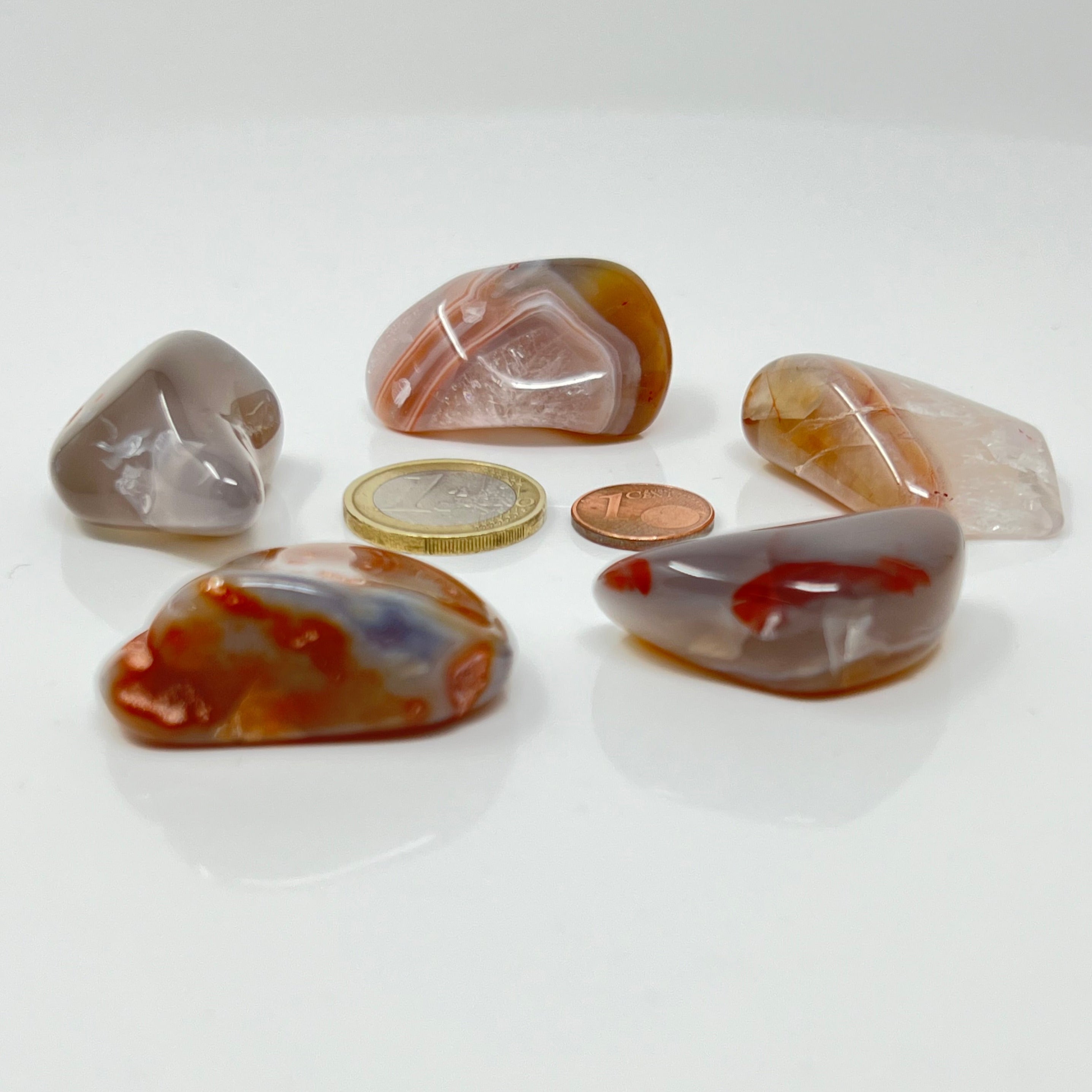 Achat Sachsen - Trommelstein - Größe 3-4 cm