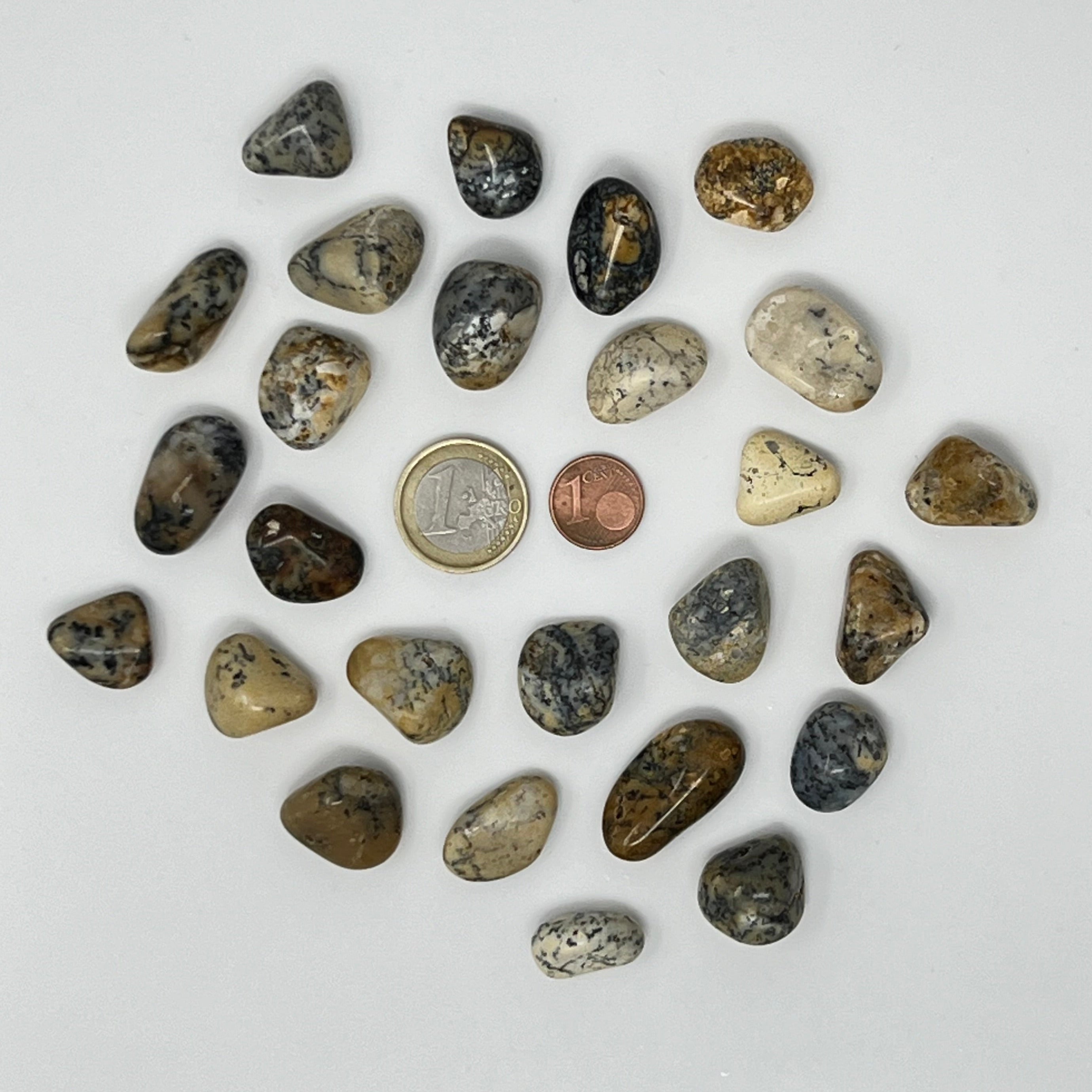 Moosopal - Trommelstein - Größe 1,5-2,5 cm