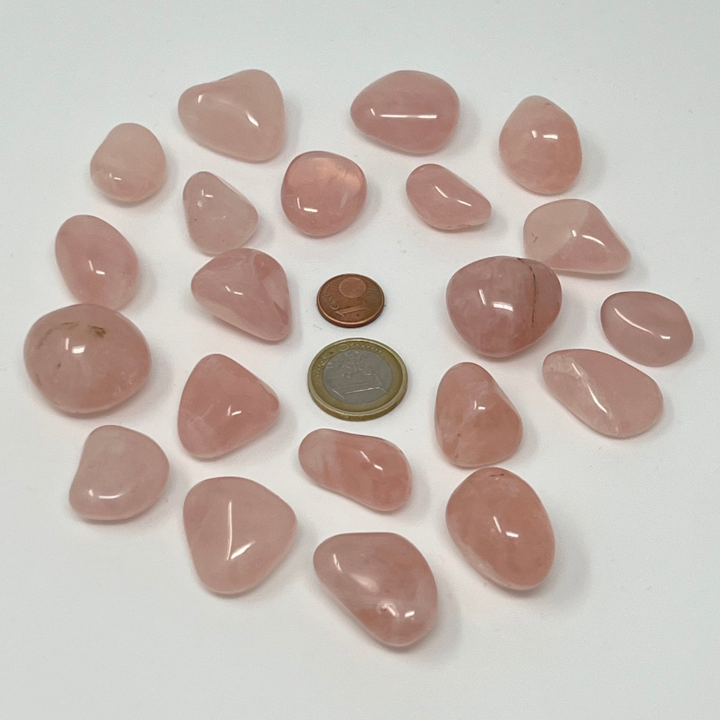 Rosenquarz - Trommelstein - Größe 2-3 cm