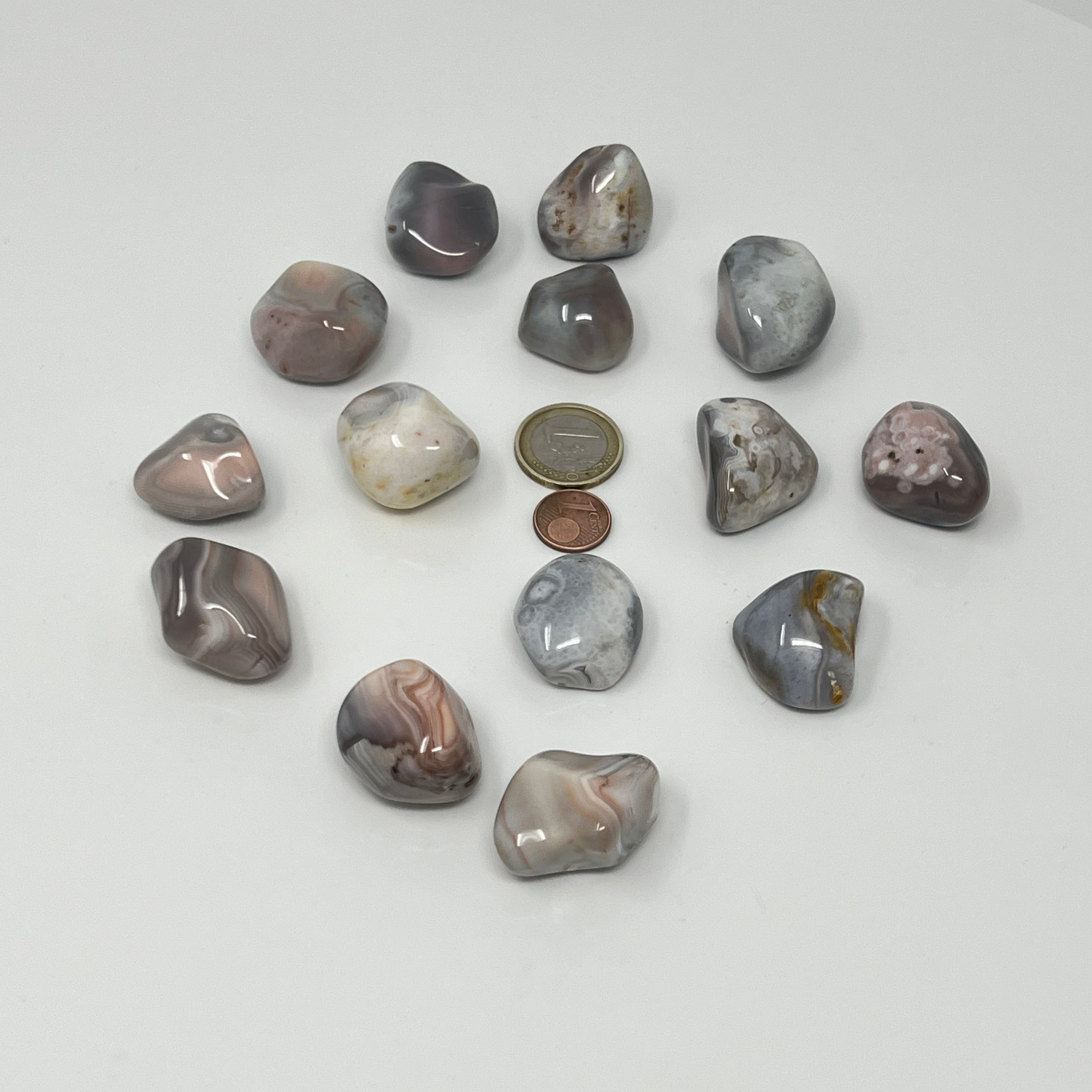 Achat Botswana pink - Trommelstein - Größe 2-4 cm