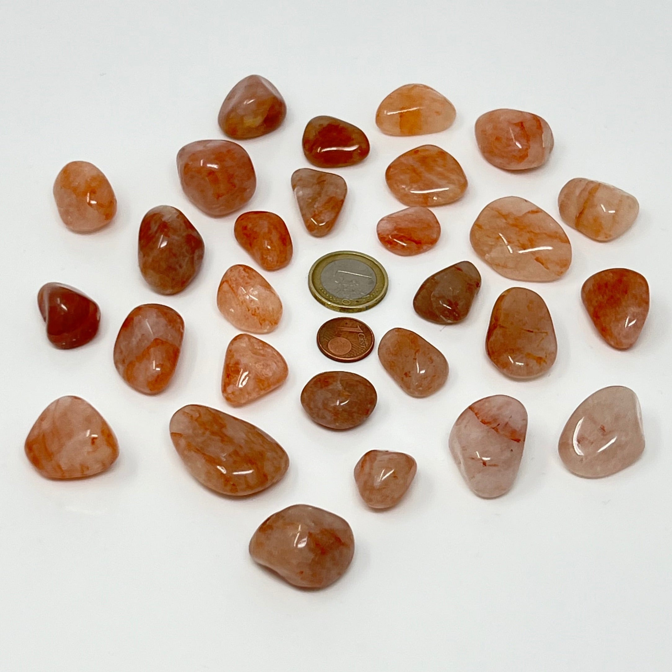 Hämatitquarz - Trommelstein - Größe 1,5-3 cm