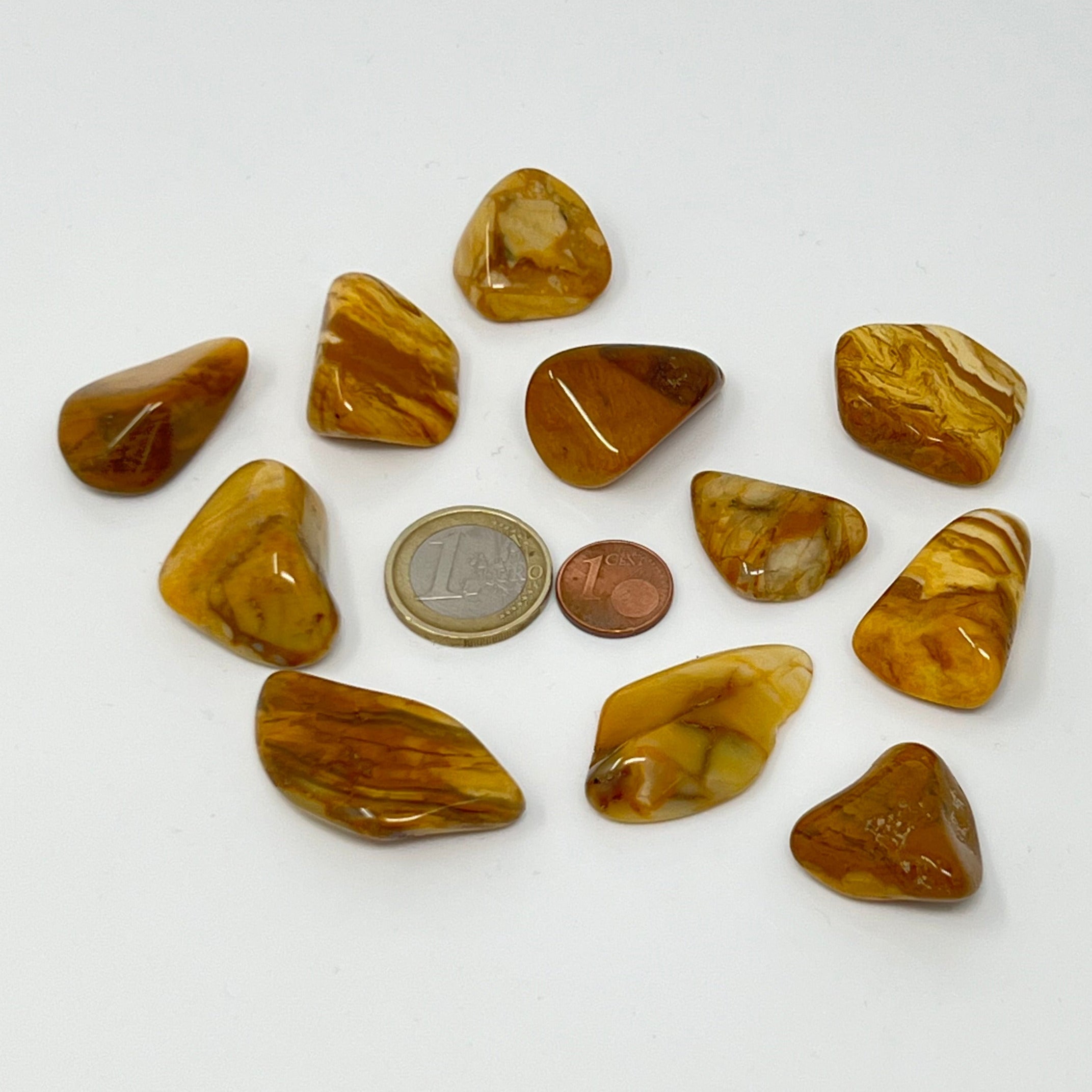 Jaspis gelb - Trommelstein - Größe 2-3,5 cm