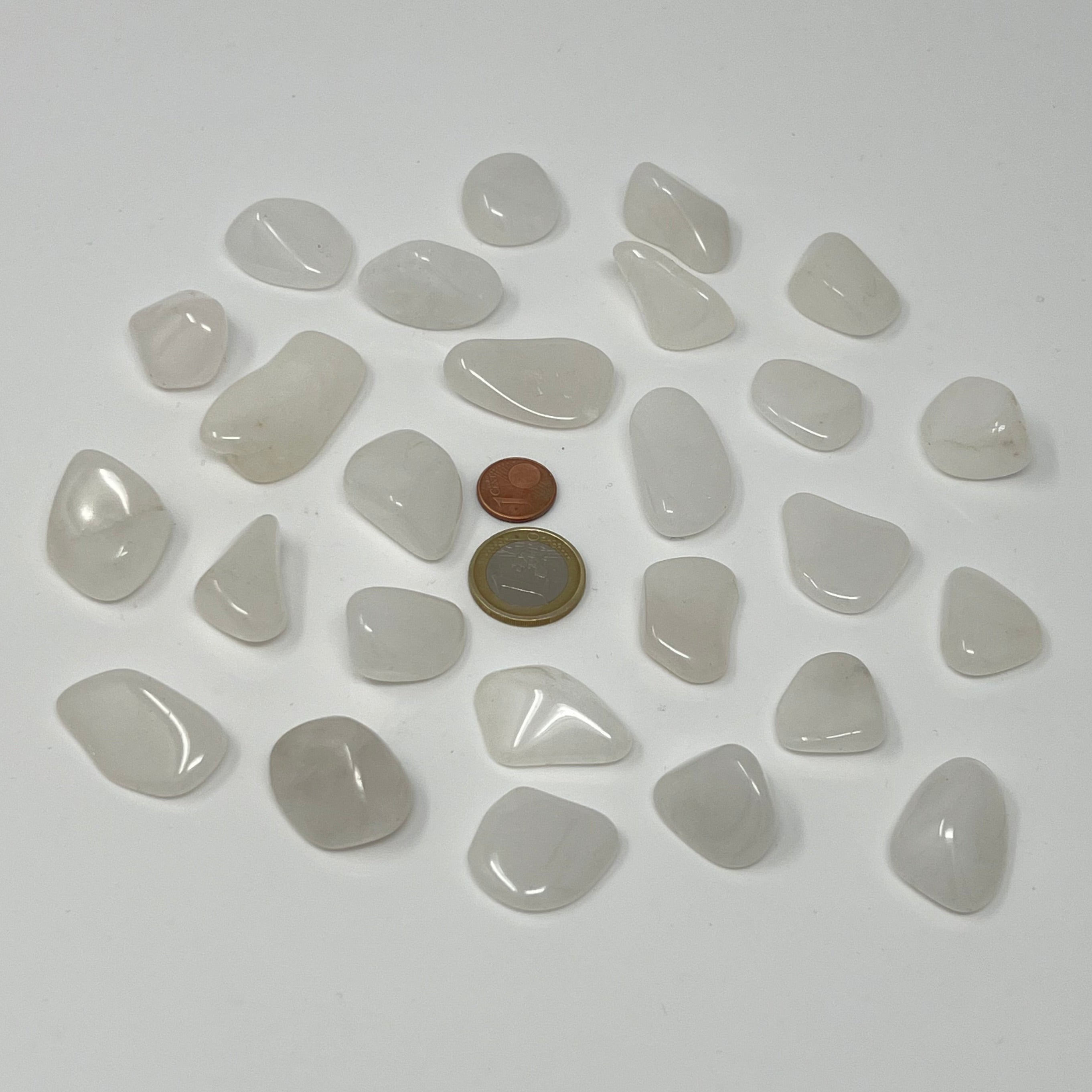 Schneequarz - Trommelstein - Größe 2-3 cm