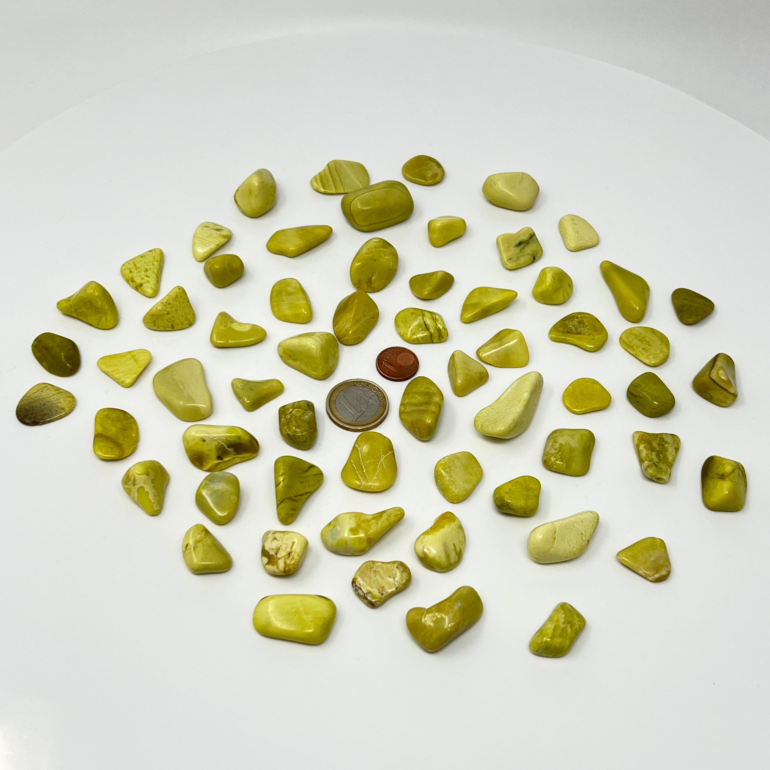 Lizardit (Edelserpentin) - Trommelstein - Größe 1,5-2,5 cm