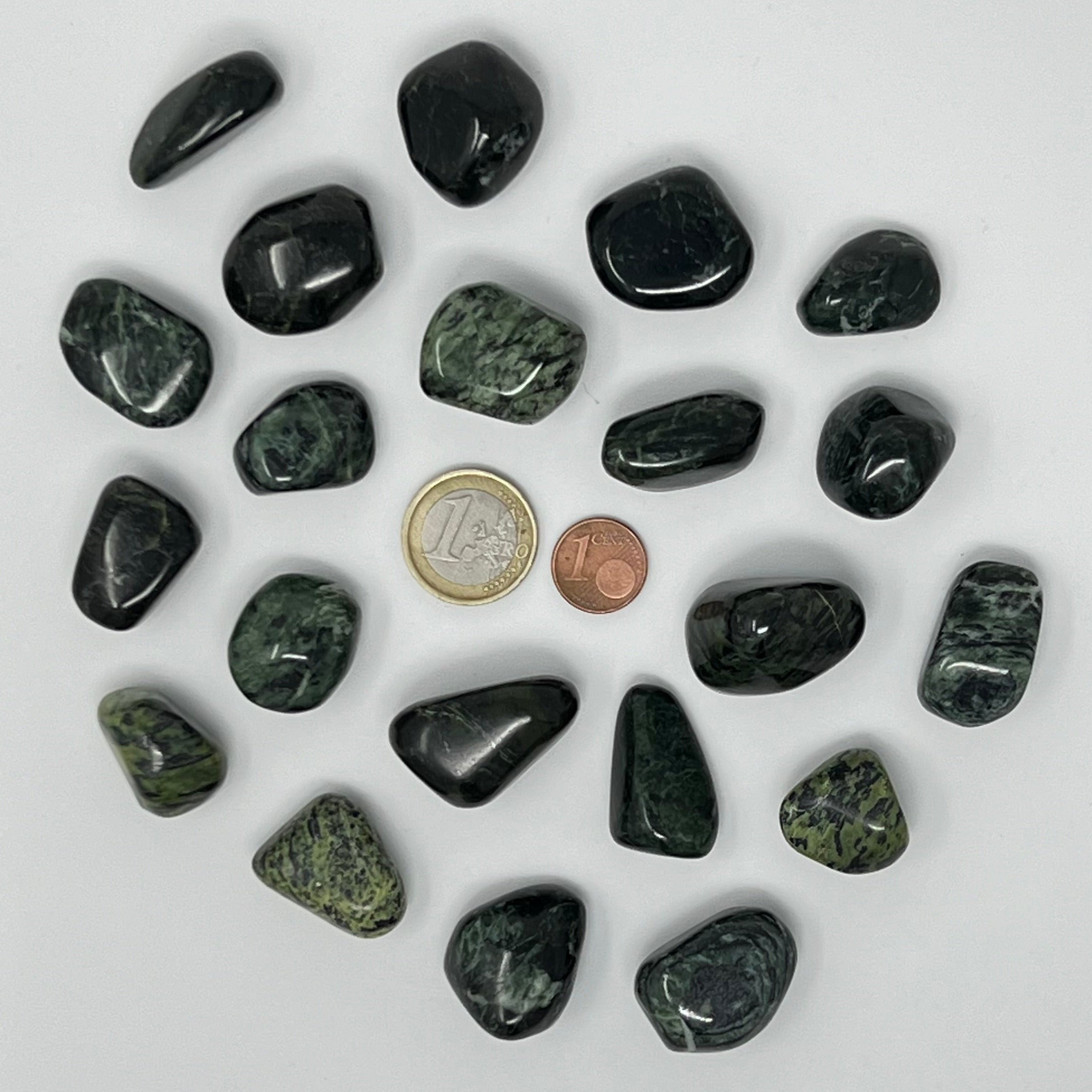 Serpentin - Trommelstein - Größe 2-3 cm