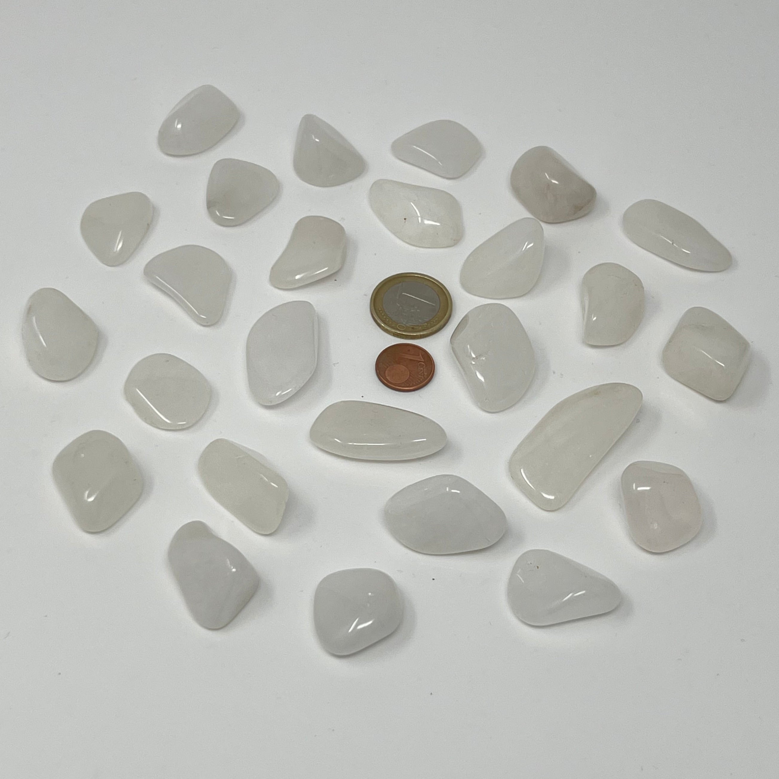 Schneequarz - Trommelstein - Größe 2-3 cm