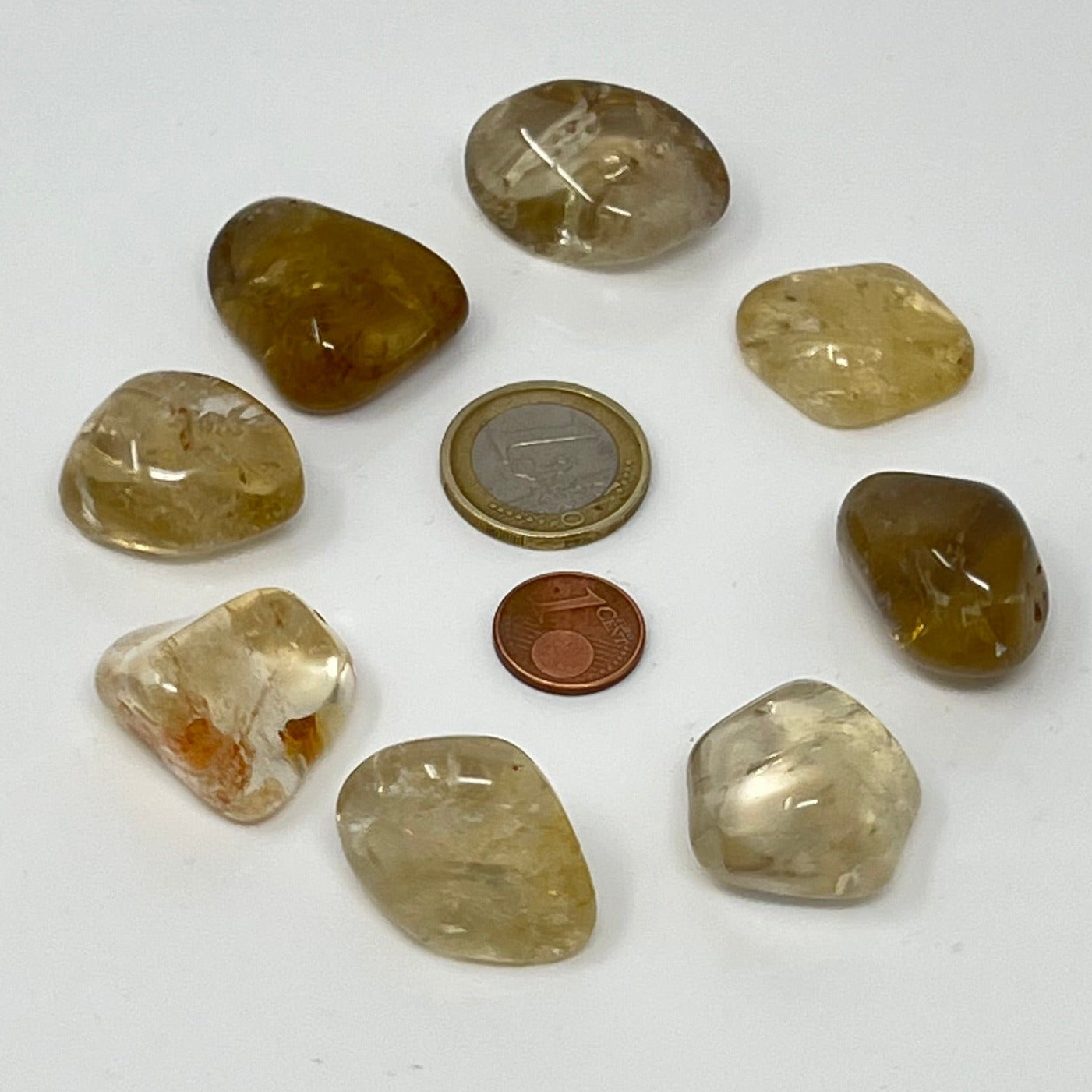 Citrin Natur - Trommelstein - Größe 2-3 cm
