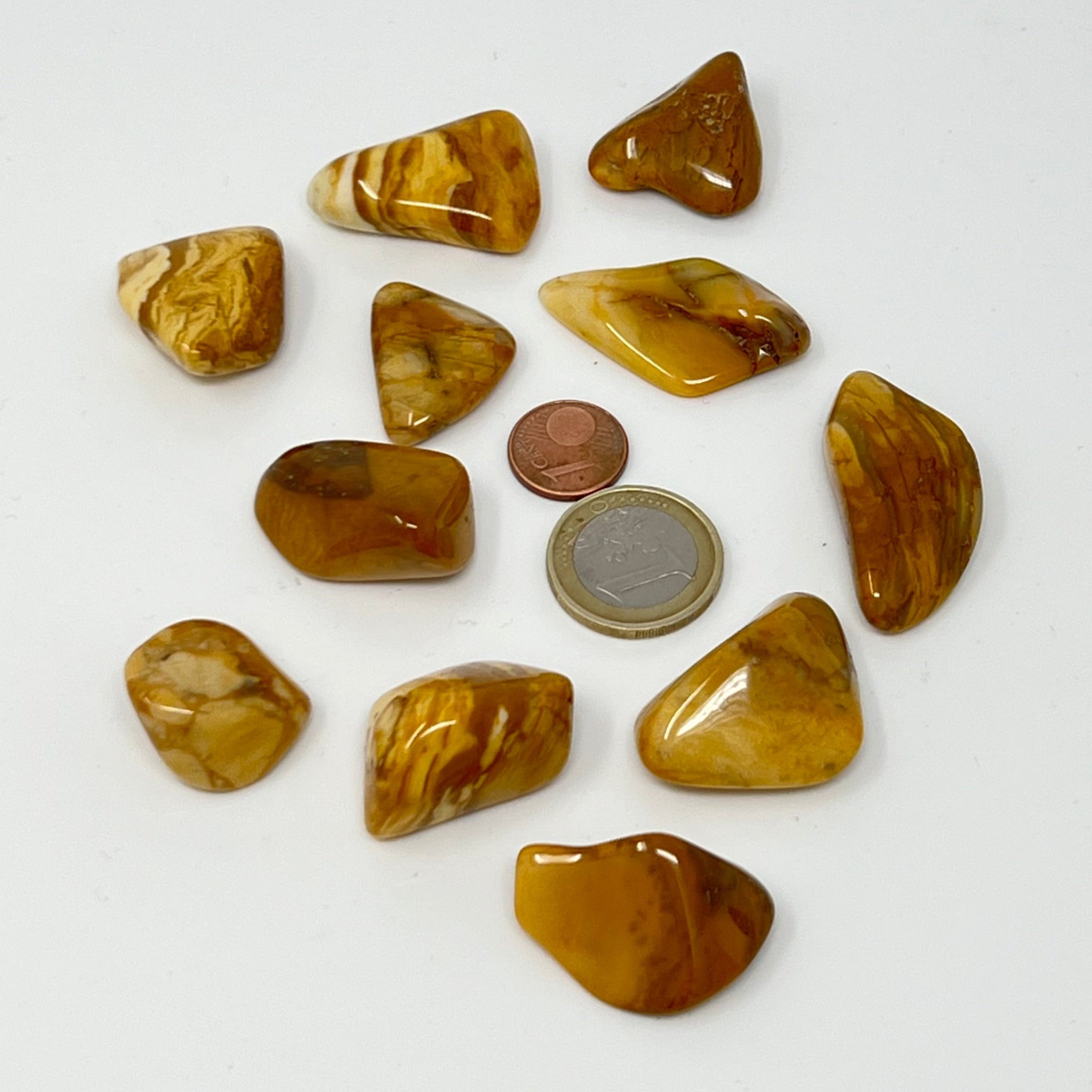Jaspis gelb - Trommelstein - Größe 2-3,5 cm