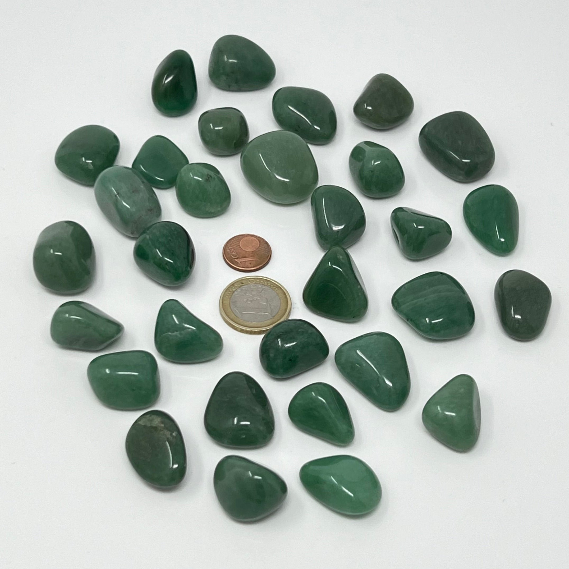 Aventurin grün - Trommelstein - Größe 1,5-2,5 cm
