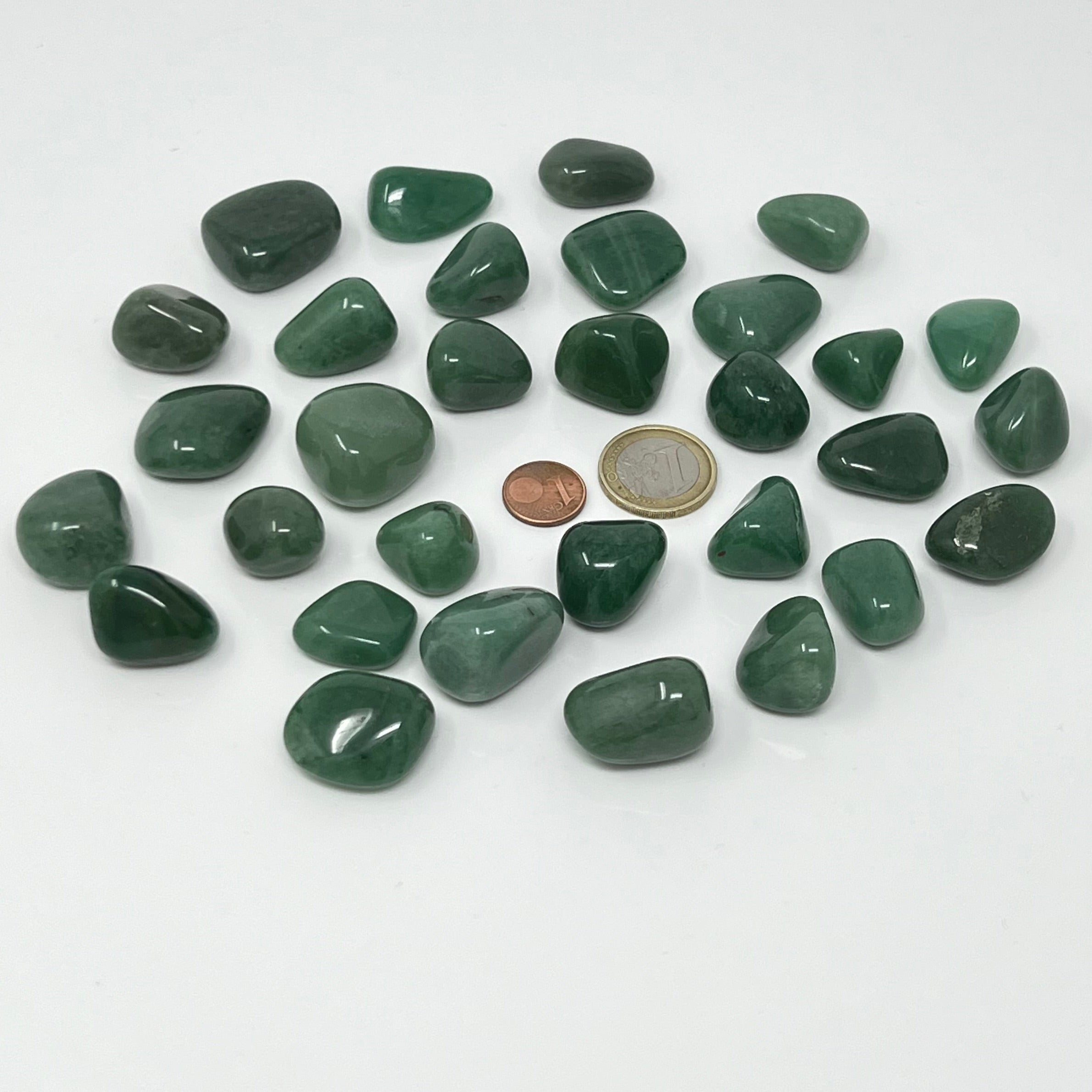 Aventurin grün - Trommelstein - Größe 1,5-2,5 cm
