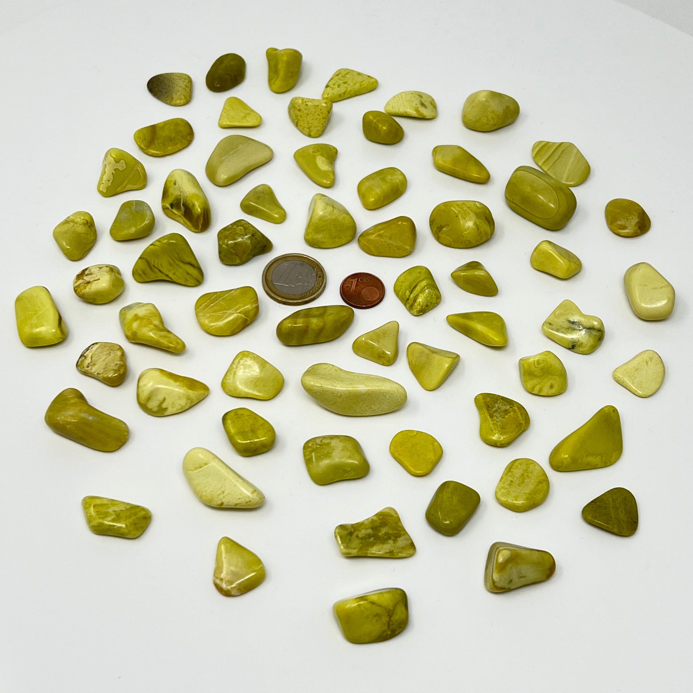 Lizardit (Edelserpentin) - Trommelstein - Größe 1,5-2,5 cm