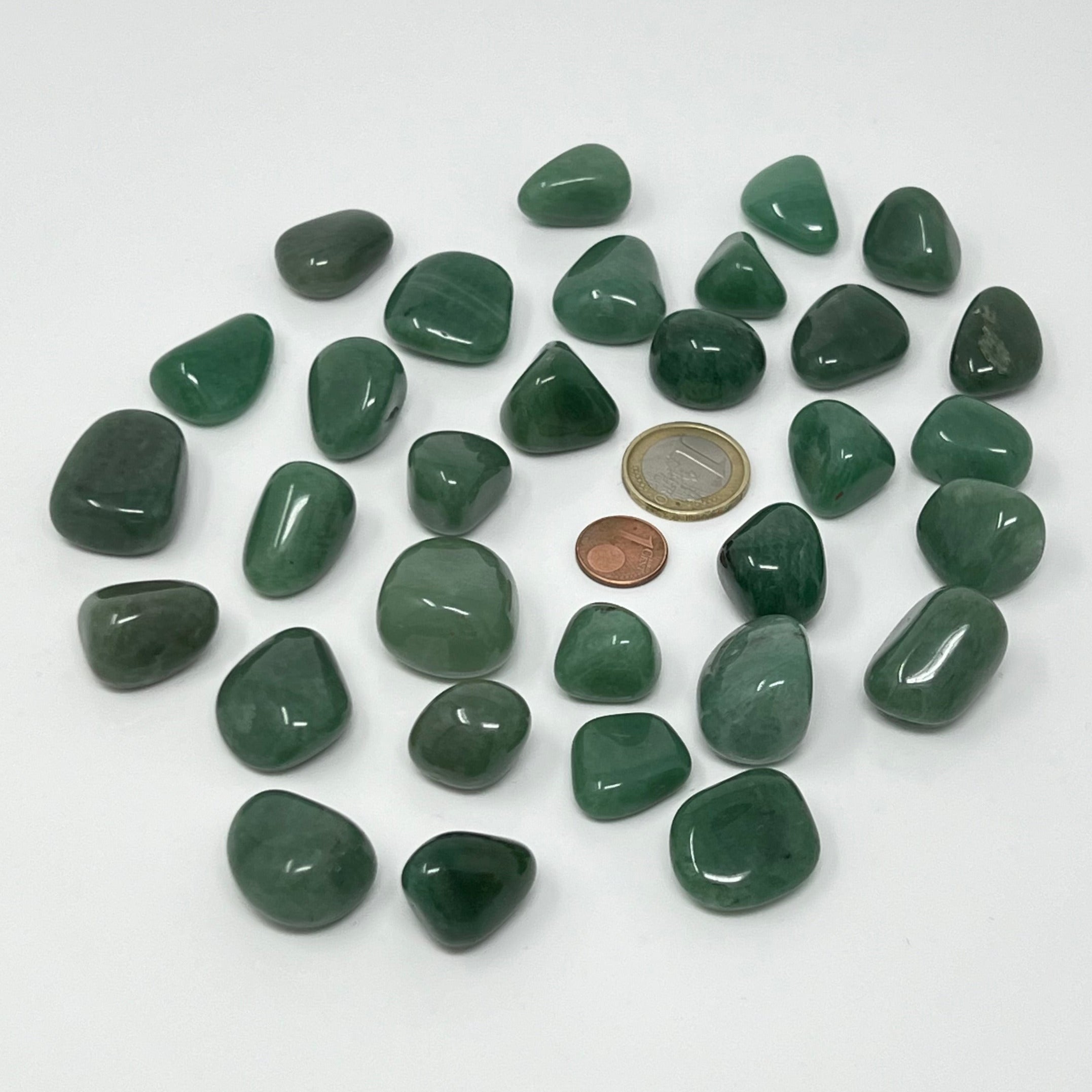 Aventurin grün - Trommelstein - Größe 1,5-2,5 cm