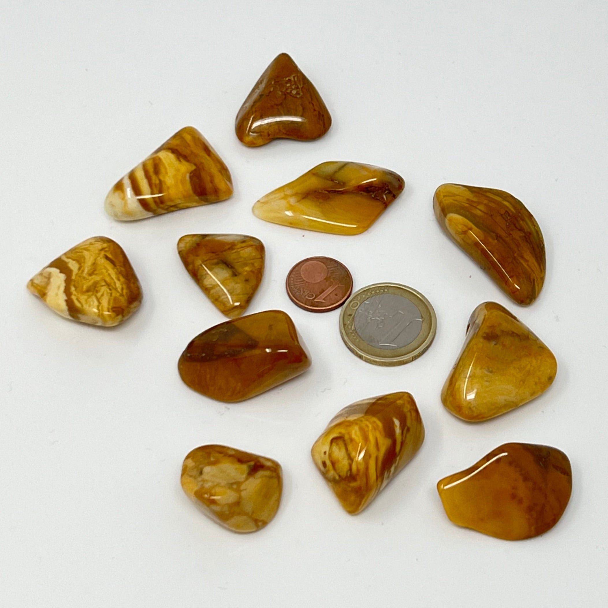 Jaspis gelb - Trommelstein - Größe 2-3,5 cm