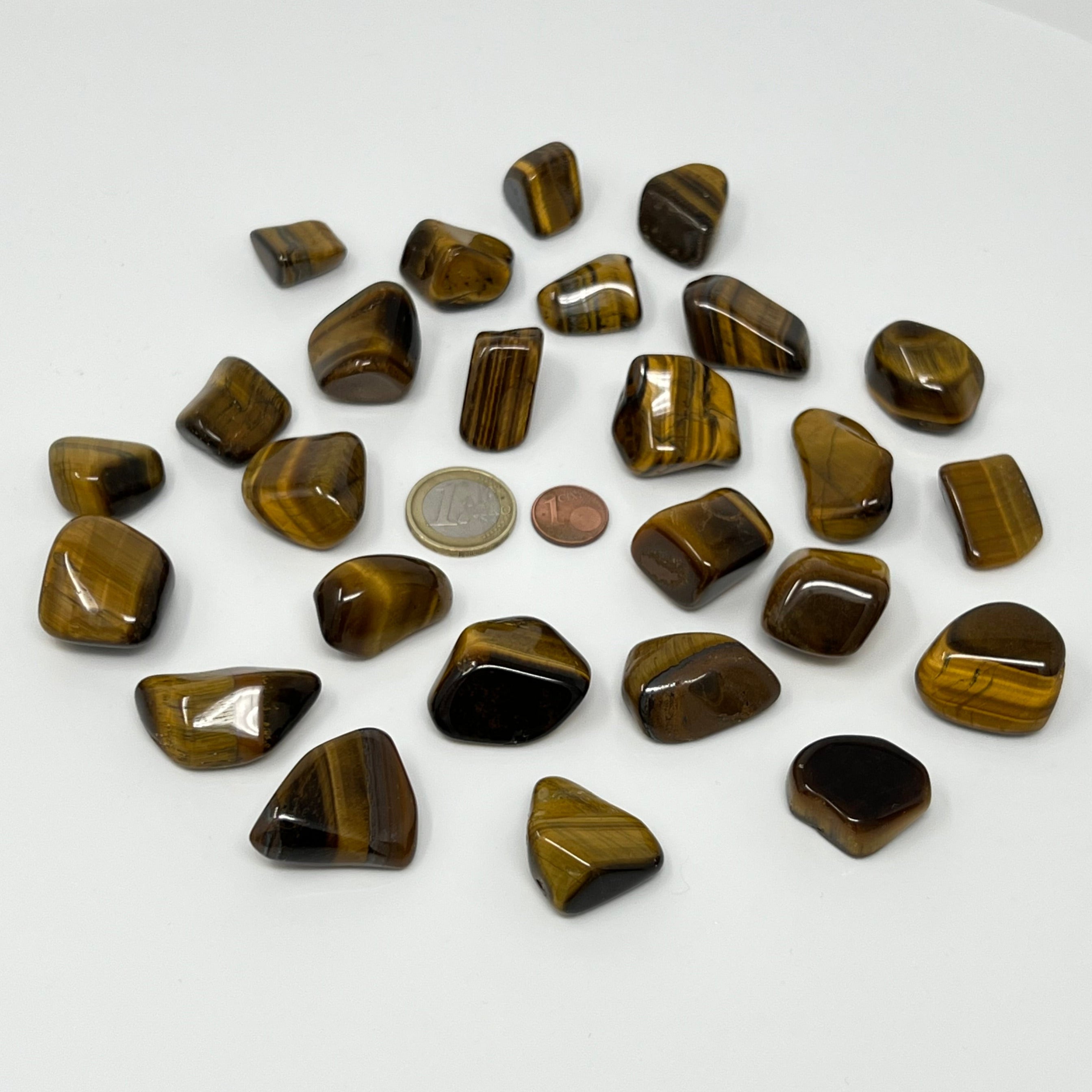 Tigerauge (gold) - Trommelstein - Größe 2 - 3 cm
