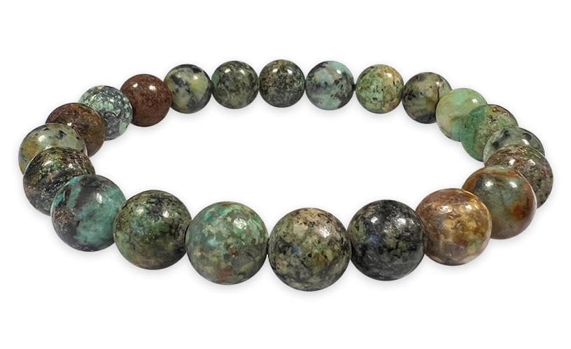 Afrikanisches Türkis Armband – Natürliche Erdkraft aus Südafrika (8 mm)