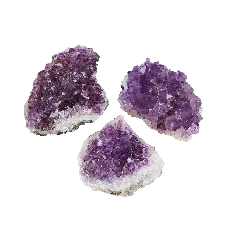 Amethyst-Reinigungsstufe von Lapis Vitalis – Set inkl. Michael Gienger Begleitheft (ca. 400g, ca. 6x8 cm))