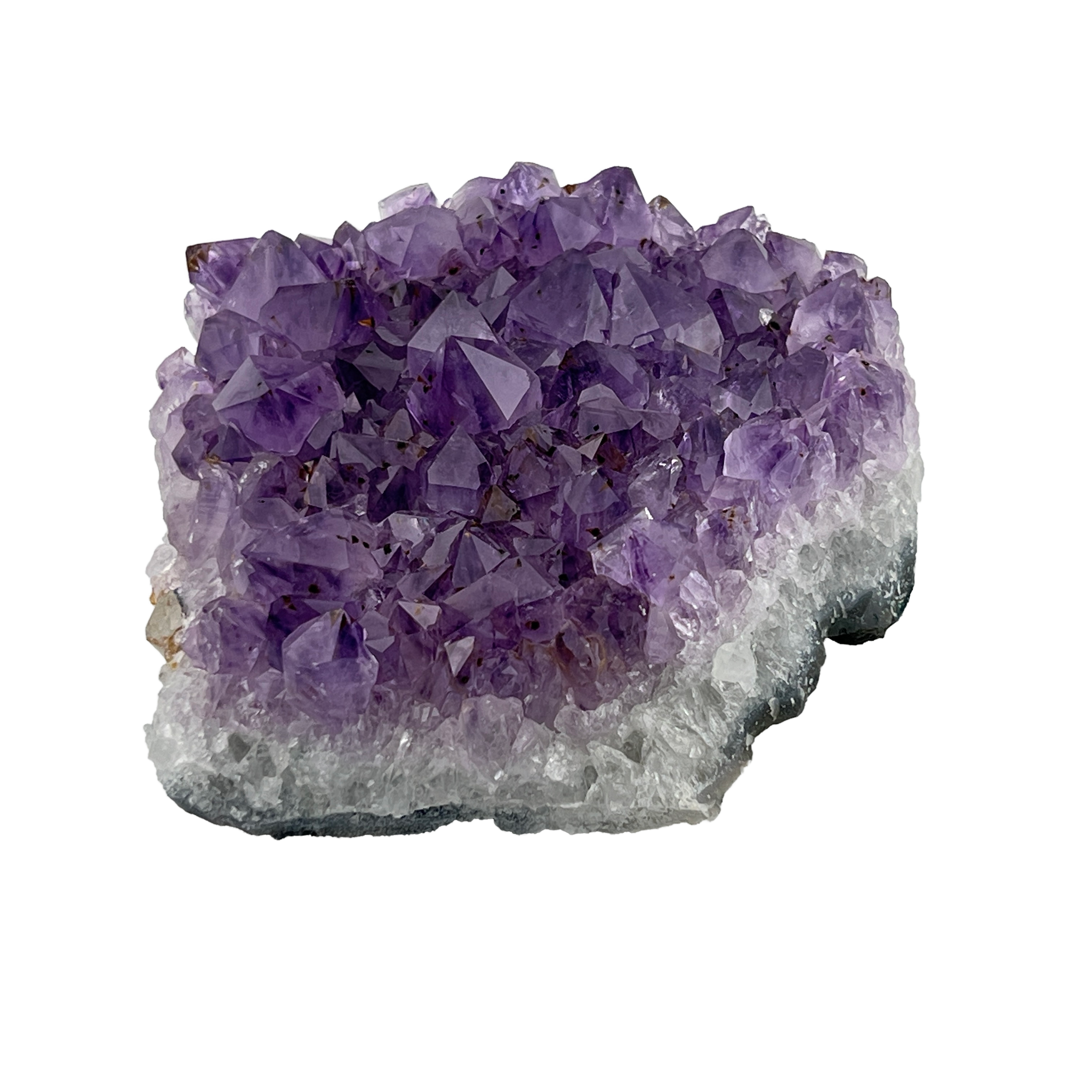 Amethyst Drusenstück Unikat 7 – A-Qualität – 890 g - Maße: 12 x 11 x 4 cm – Naturkristall aus Brasilien für Schutz und Klarheit
