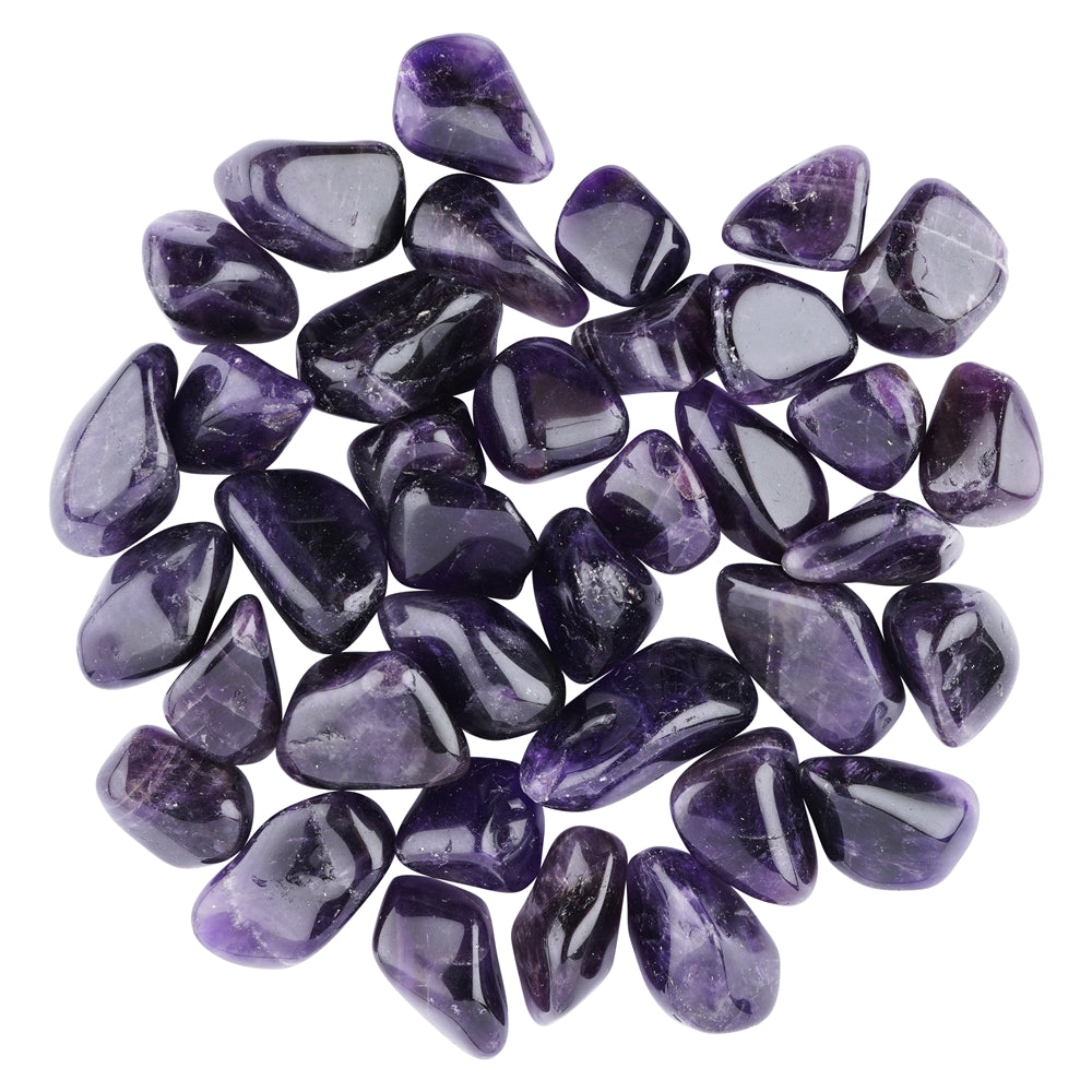 Amethyst (dunkel) - Trommelstein - Größe 2 - 3,6 cm