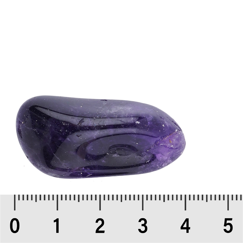 Amethyst (dunkel) - Trommelstein - Größe 2 - 3,6 cm