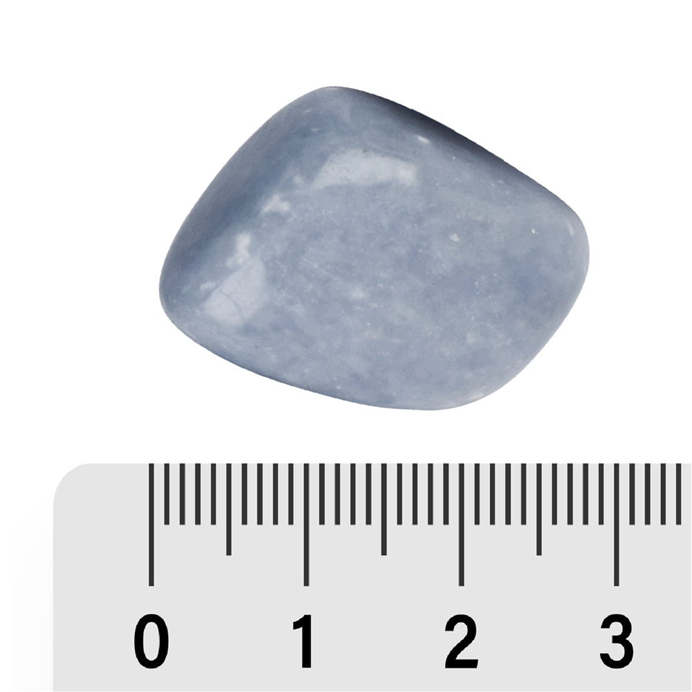 Angelit (Anhydrit) - Trommelstein - Größe 2,5-3,2 cm