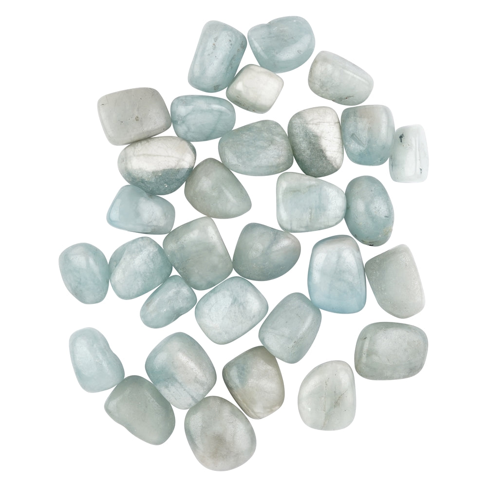 Aquamarin - Trommelstein - Größe 2 - 3 cm