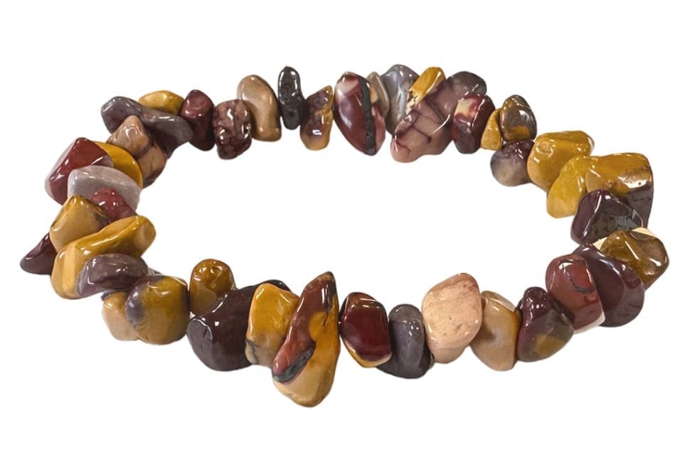 Australisches Mookait Splitterarmband – Farben des Outbacks (5-8 mm, A-Qualität)