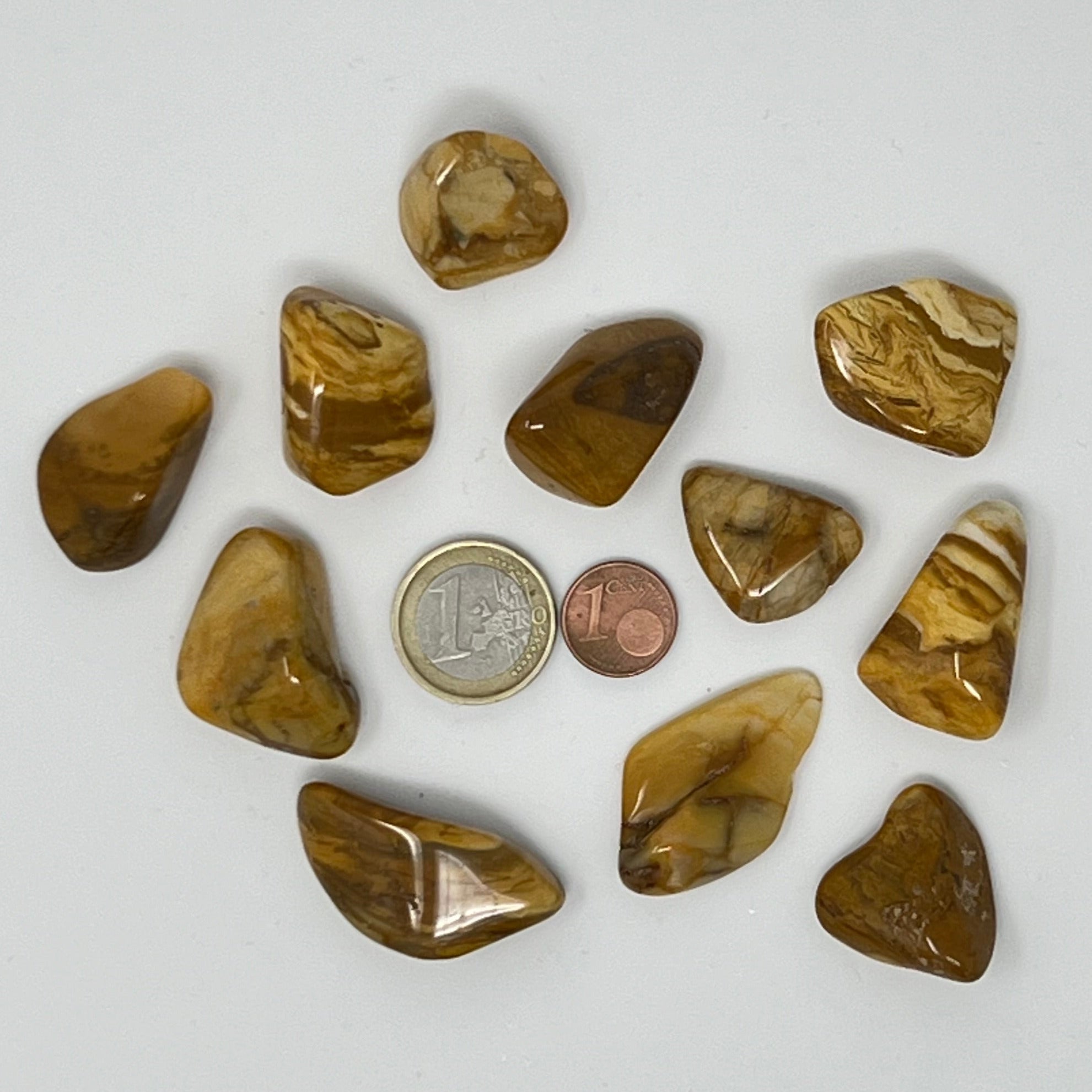 Jaspis gelb - Trommelstein - Größe 2-3,5 cm